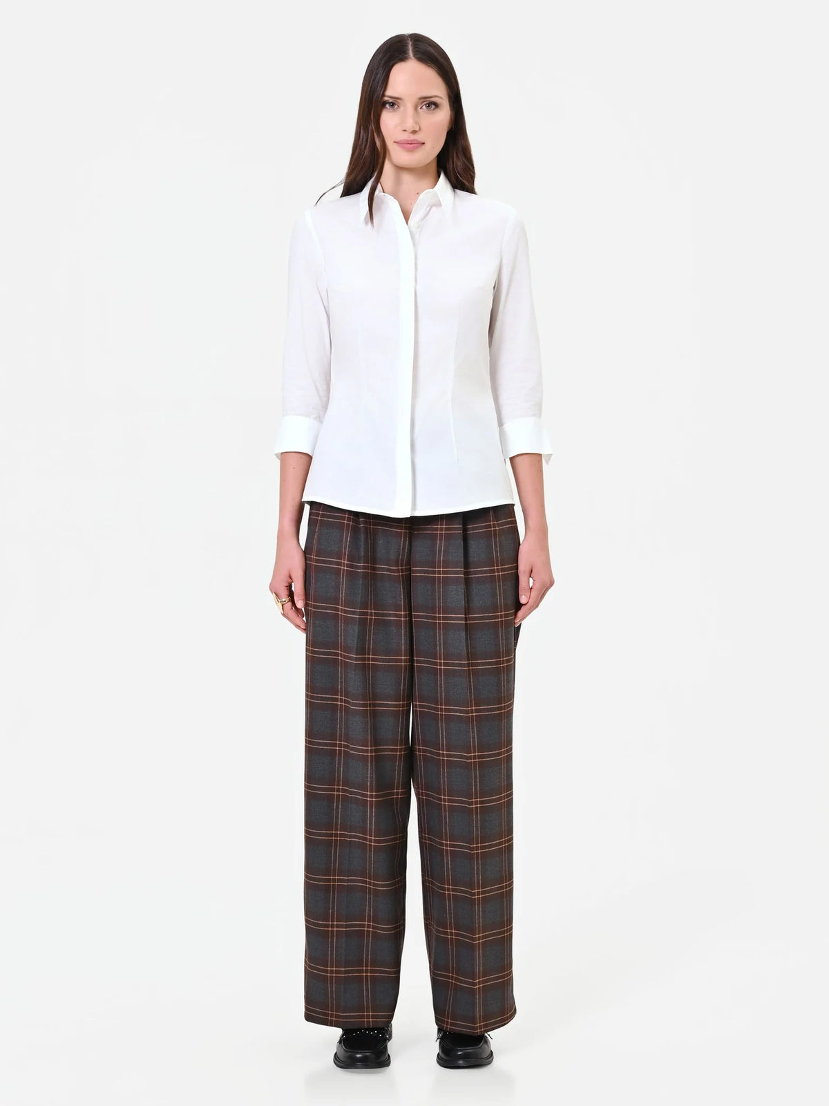 Rinascimento - Camicia sciancrata in cotone - Donna