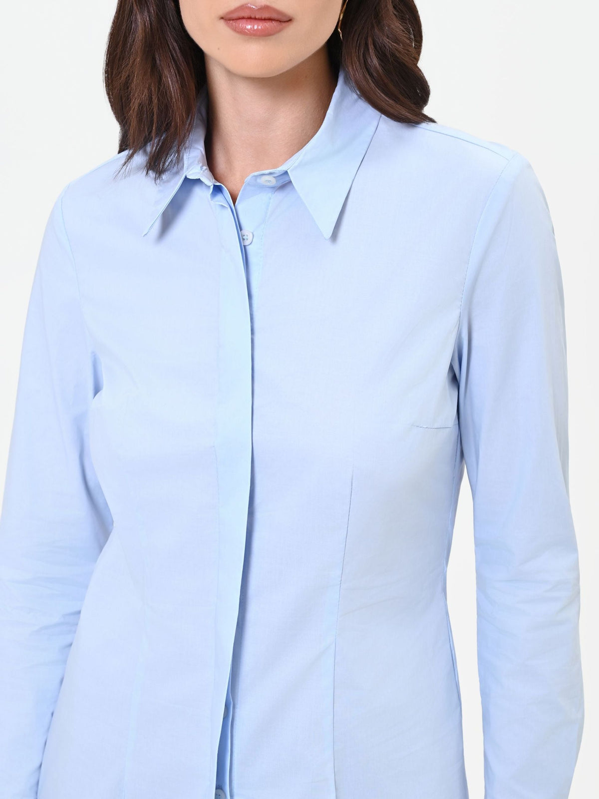 Rinascimento - Camicia sciancrata in cotone - Donna
