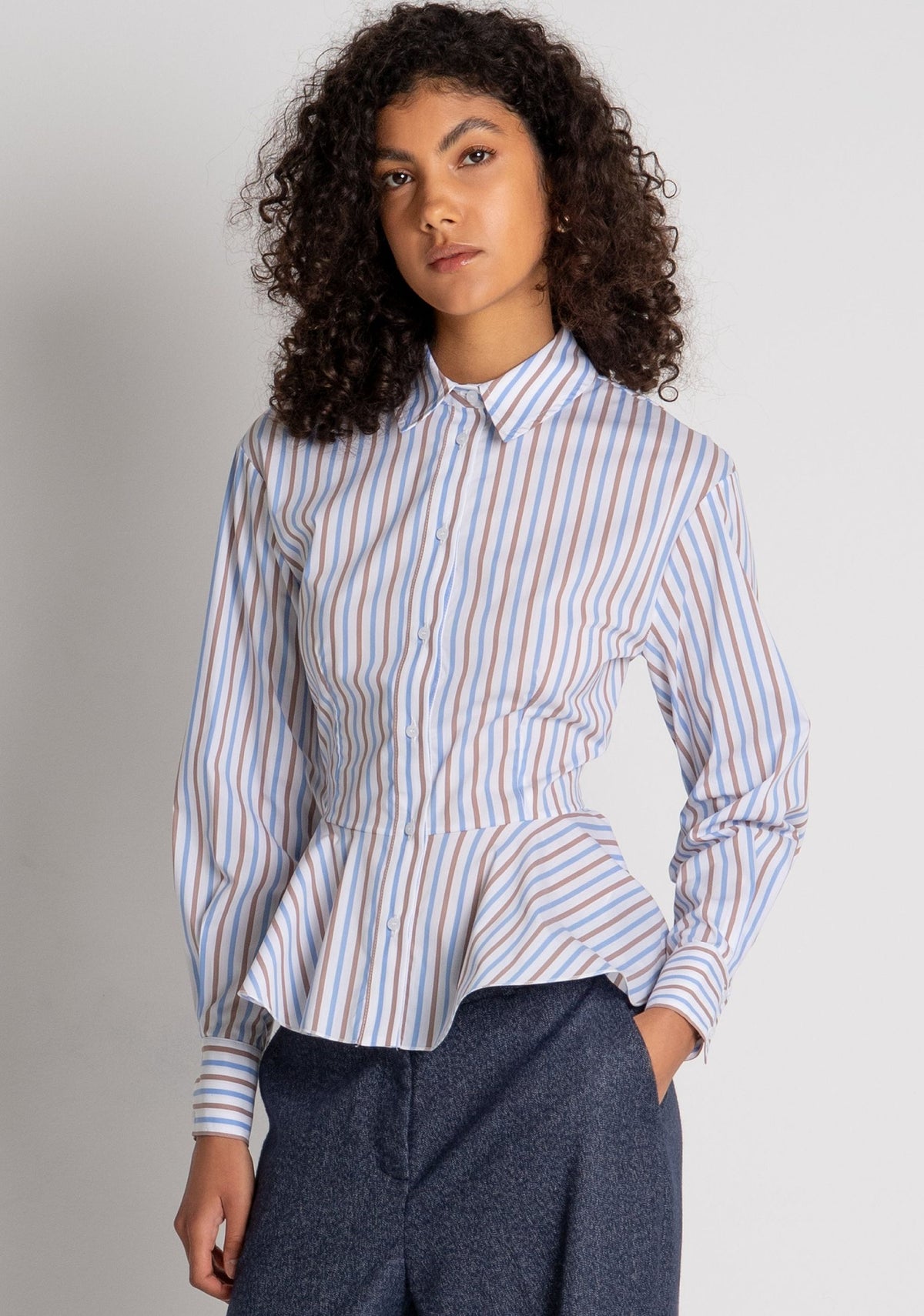 Fracomina - Camicia regular a righe multicolor - Donna