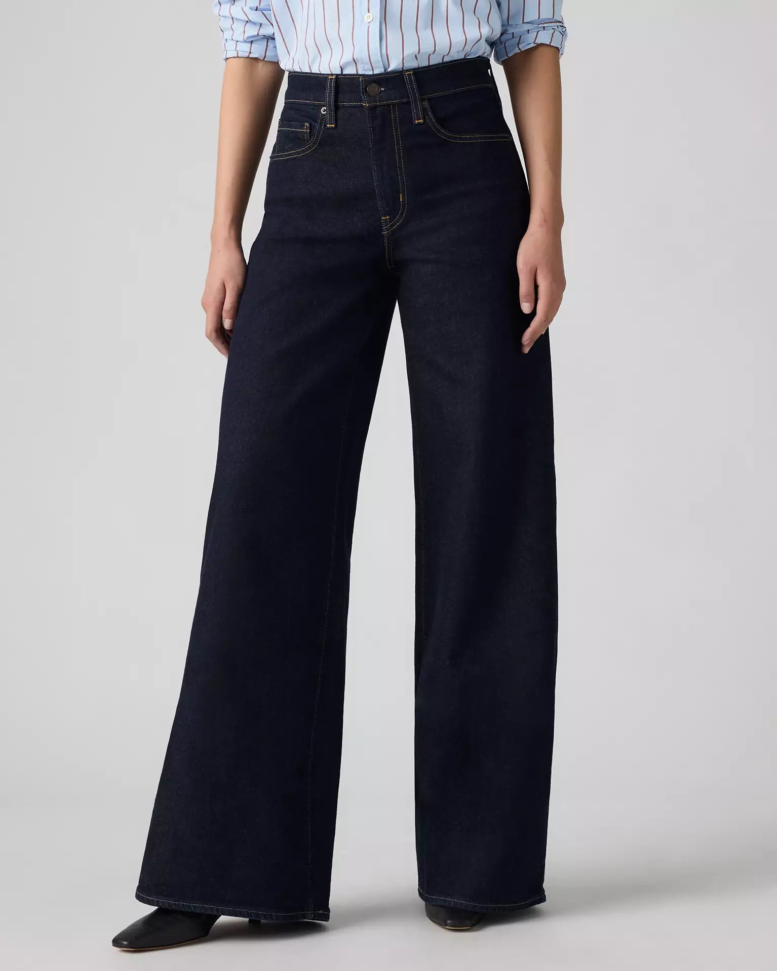 Levis - Jeans 728 a vita alta con gamba ampia - Donna
