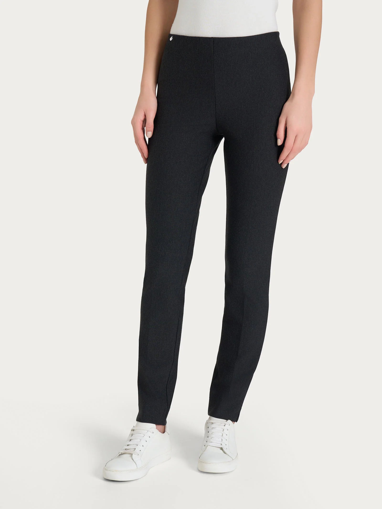 Ragno - Pantalone a sigaretta con spacchetti in Compact - Donna