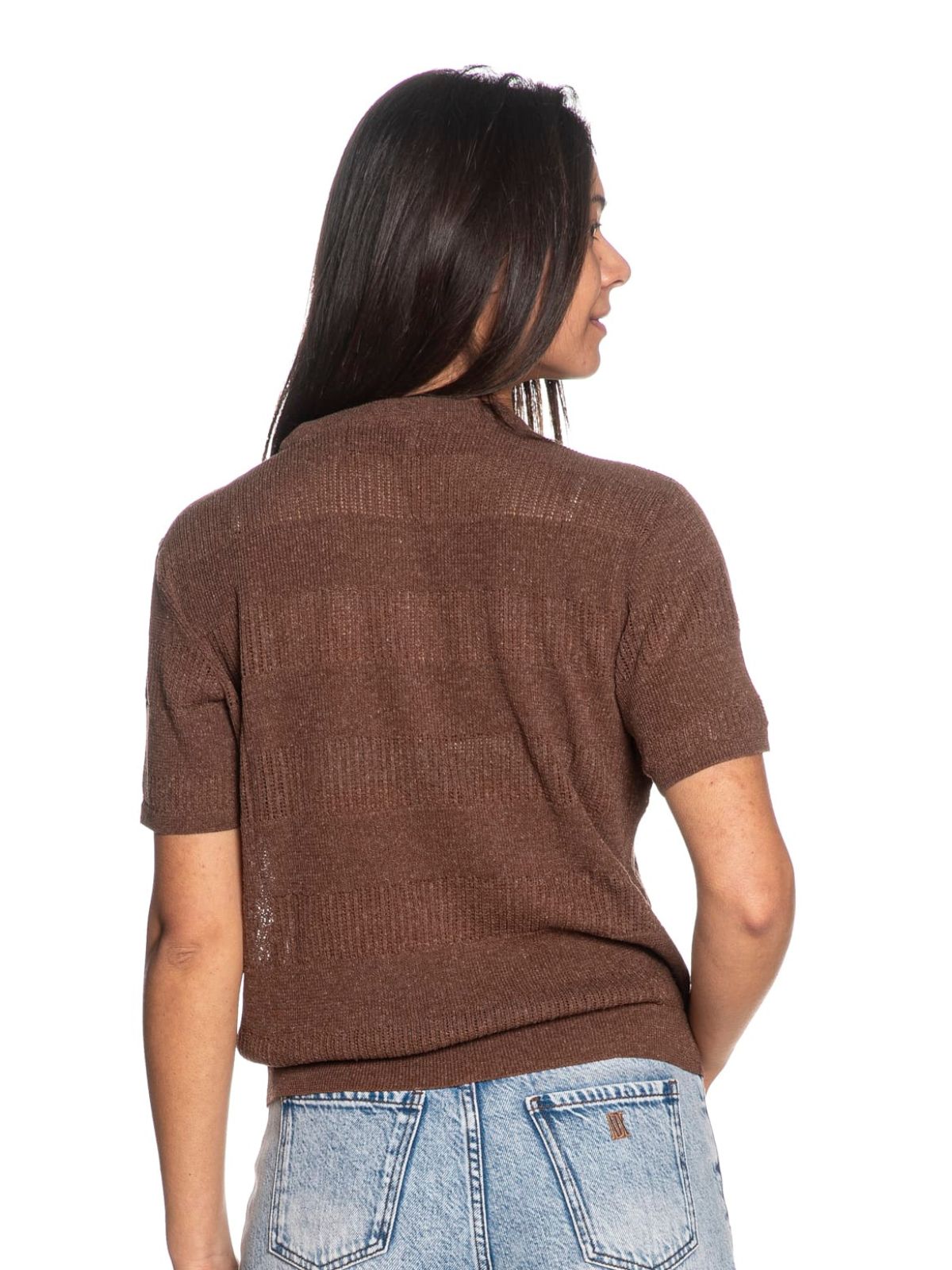 Yes Zee - Maglia Girocollo, M/C - Donna