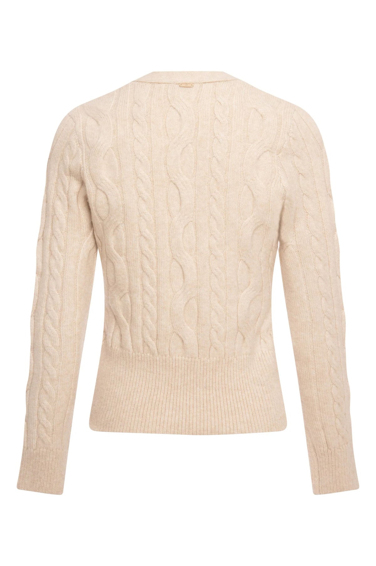 Fracomina - Cardigan regular con punto treccia - Donna