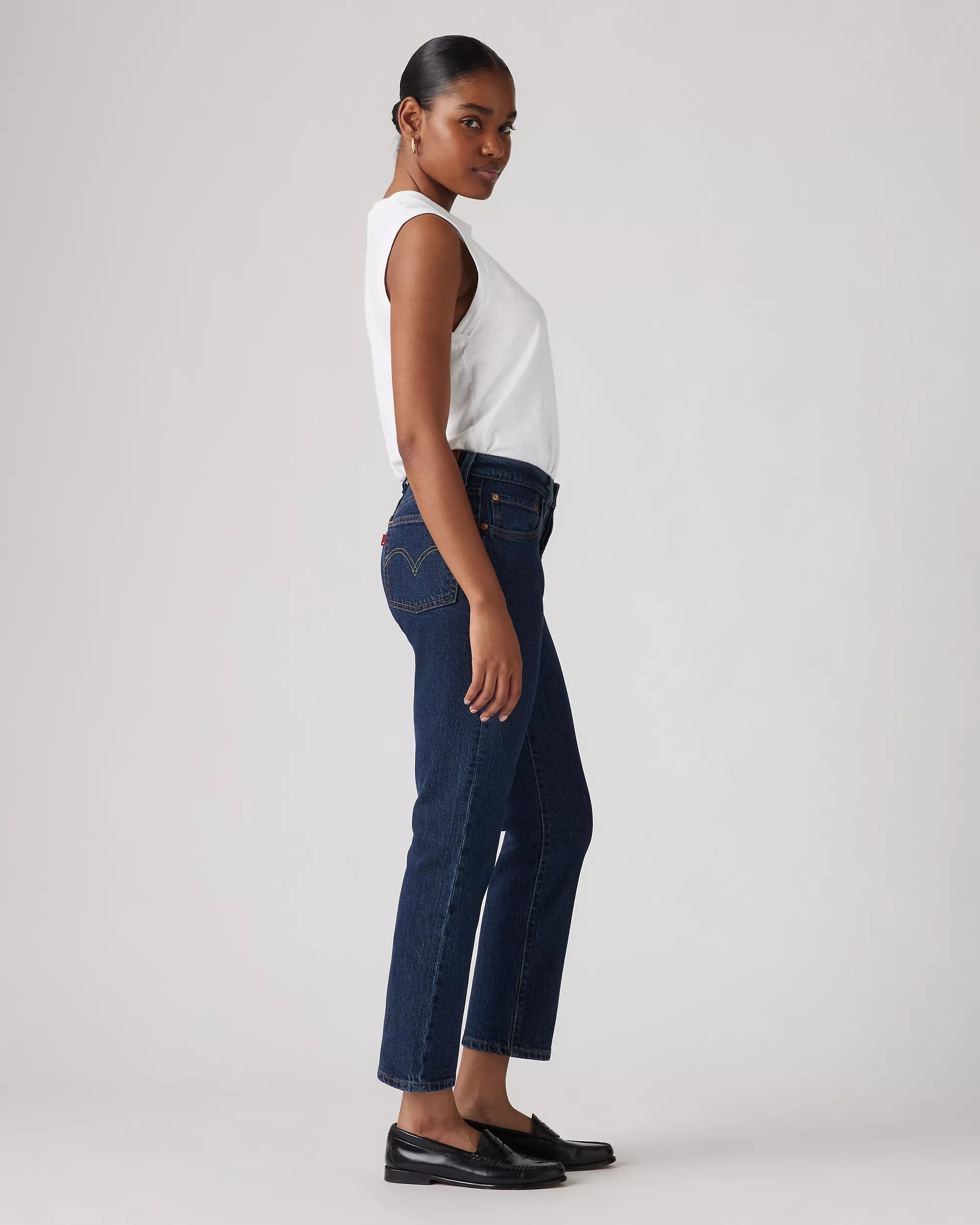 Levi's - 501 Original Cropped Salsa Stonewashed - Donna