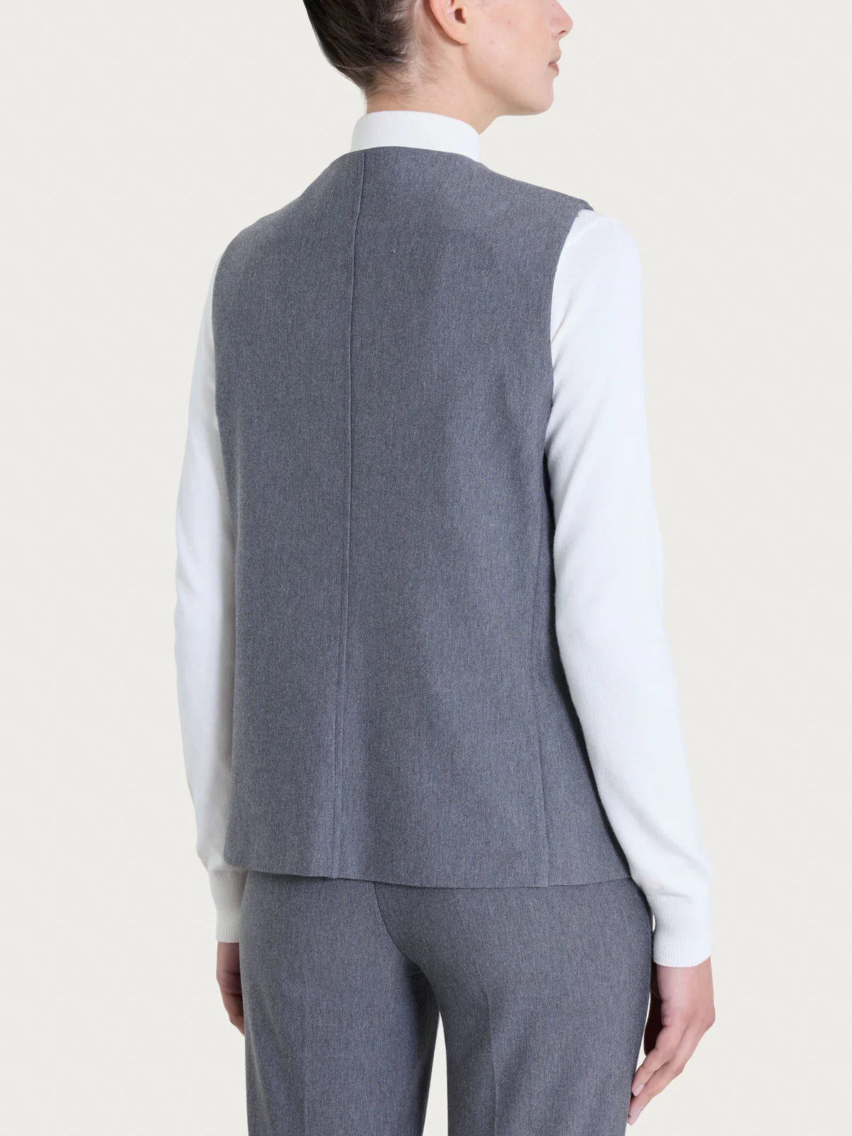 Gilet con quattro bottoni in Compact - RAGNO - DO24GL