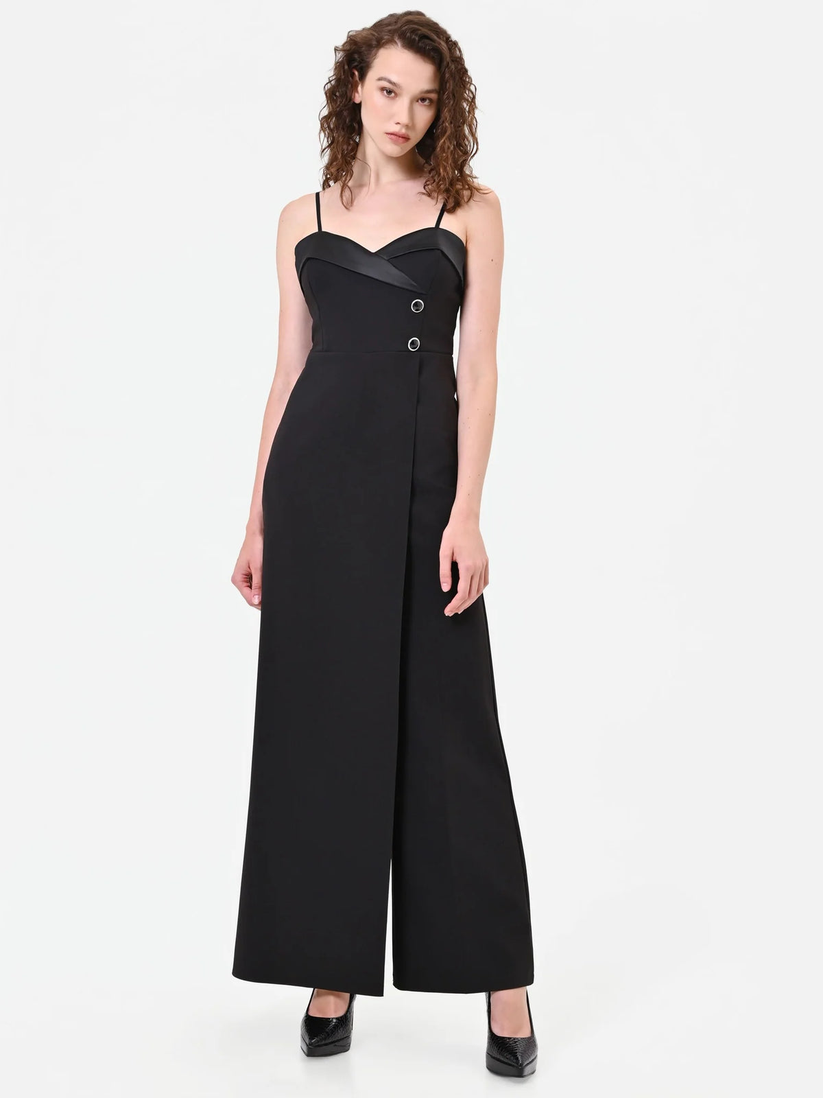 Rinascimento - Tuta Bustier con Rever Lucido - Donna