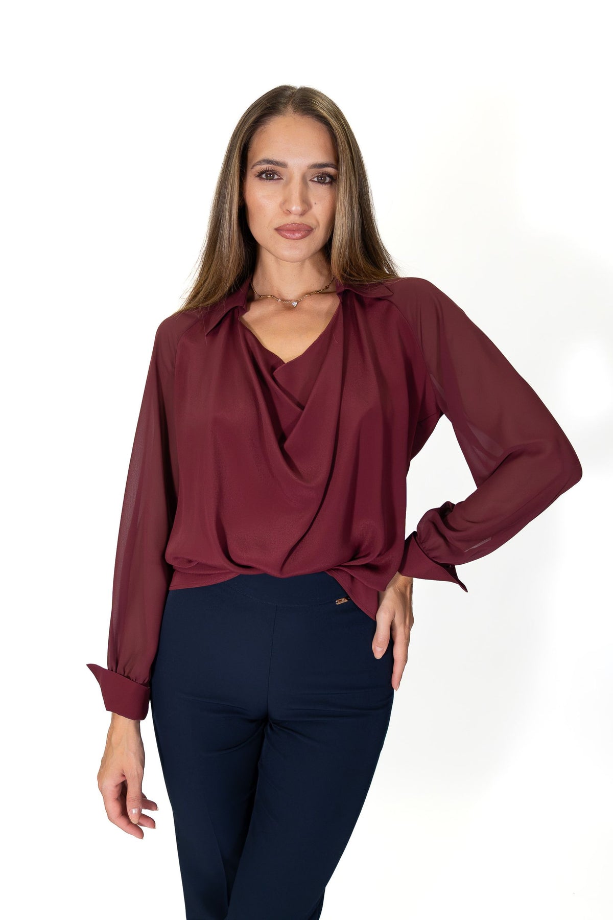 PennyBlack - Blusa in mix di materiali - Donna