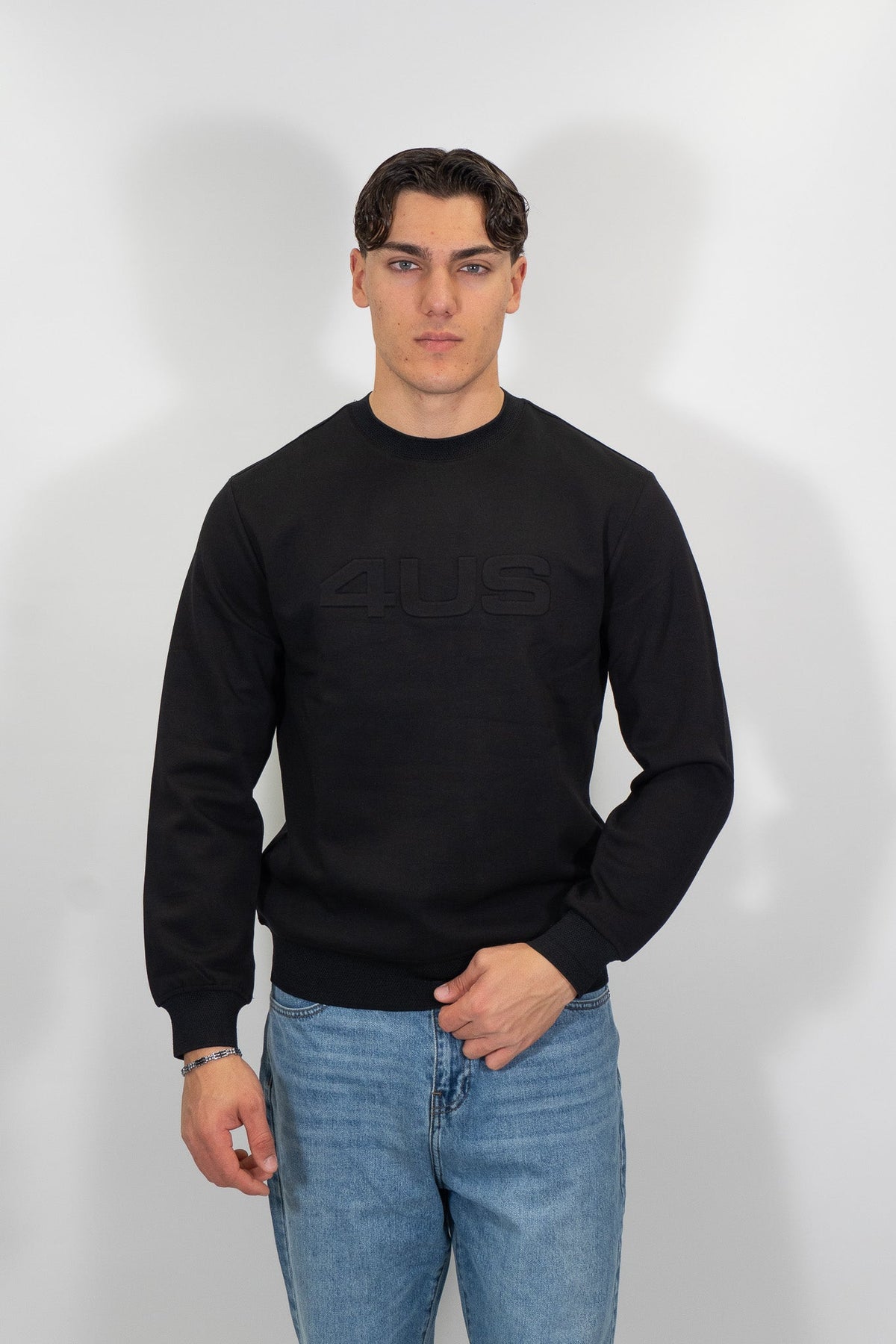 4US Paciotti - Felpa girocollo con logo - Uomo - World Fashion