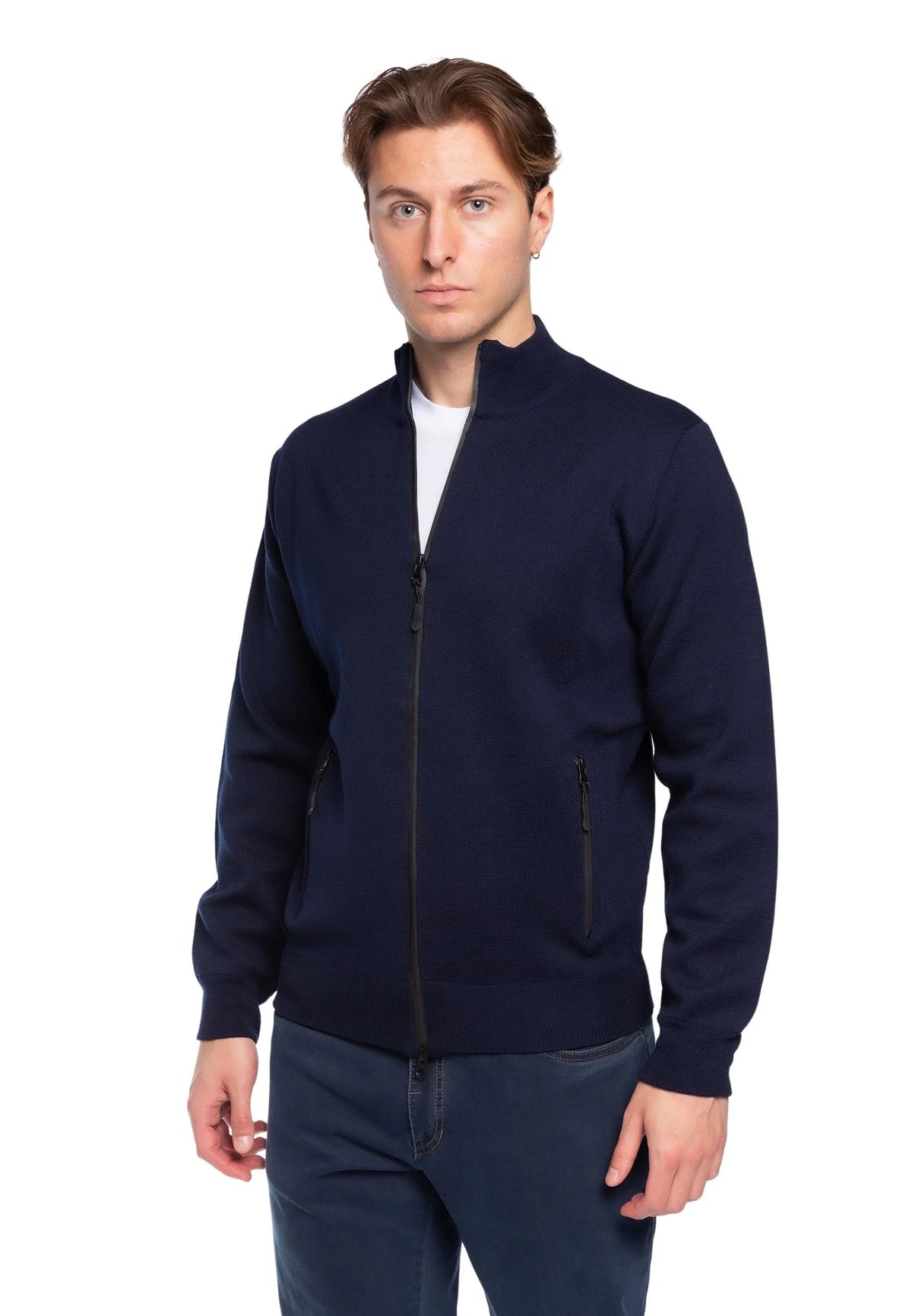 Sporting Mare - Maglia cardigan zip - Uomo