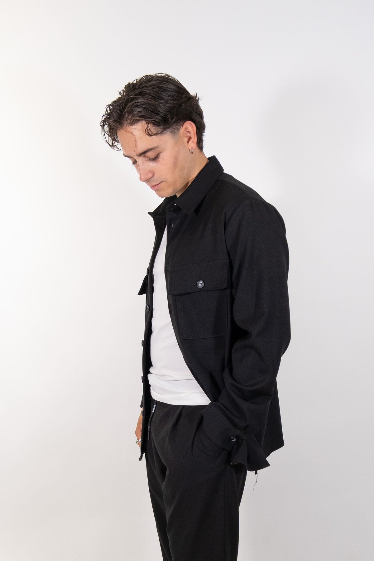 Imperial - Camicia con tasche frontali e bottoni a vista - Uomo