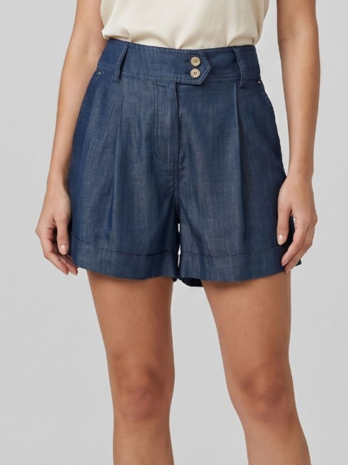 Markup - Shorts Effetto Denim - Donna