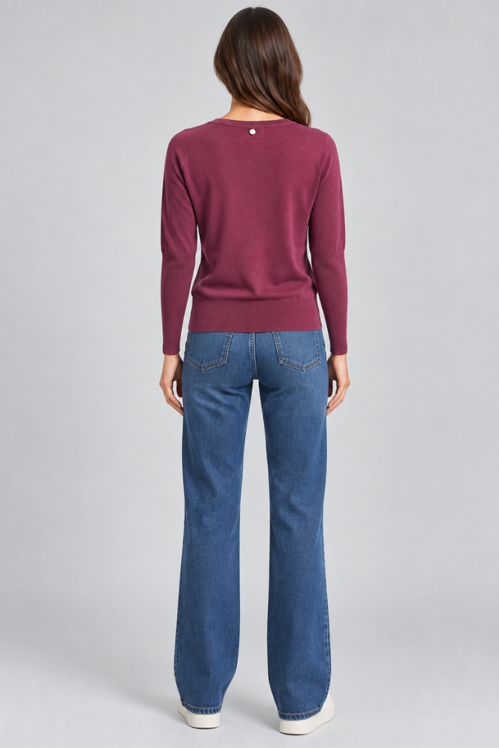 Markup - Maglia con scollo a barca in misto viscosa - Donna