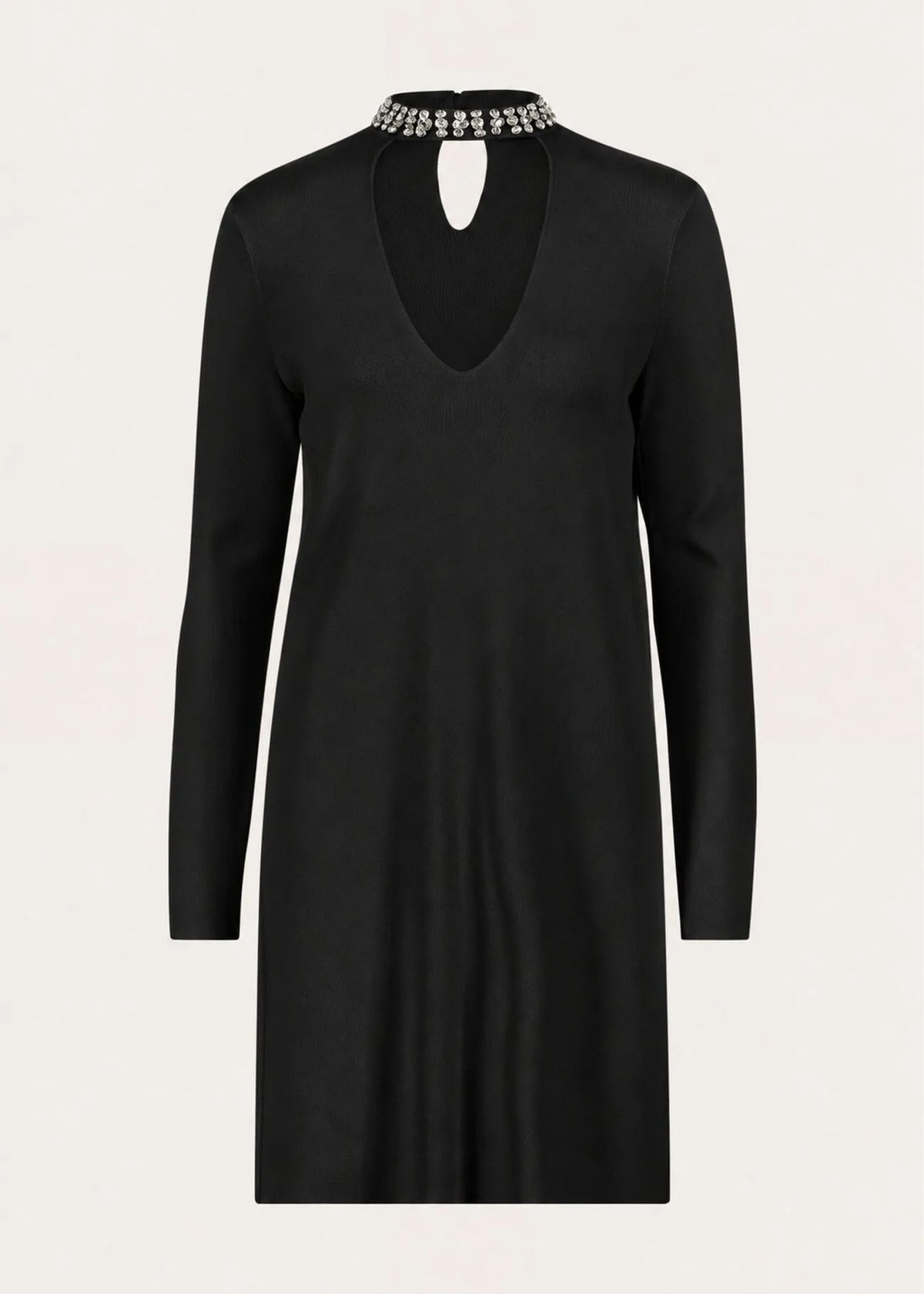 Gaudì - Abito corto in maglia con strass - Donna