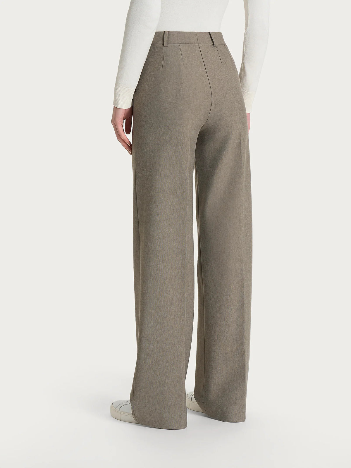 Ragno - Pantalone a palazzo con tasche in Compact - Donna