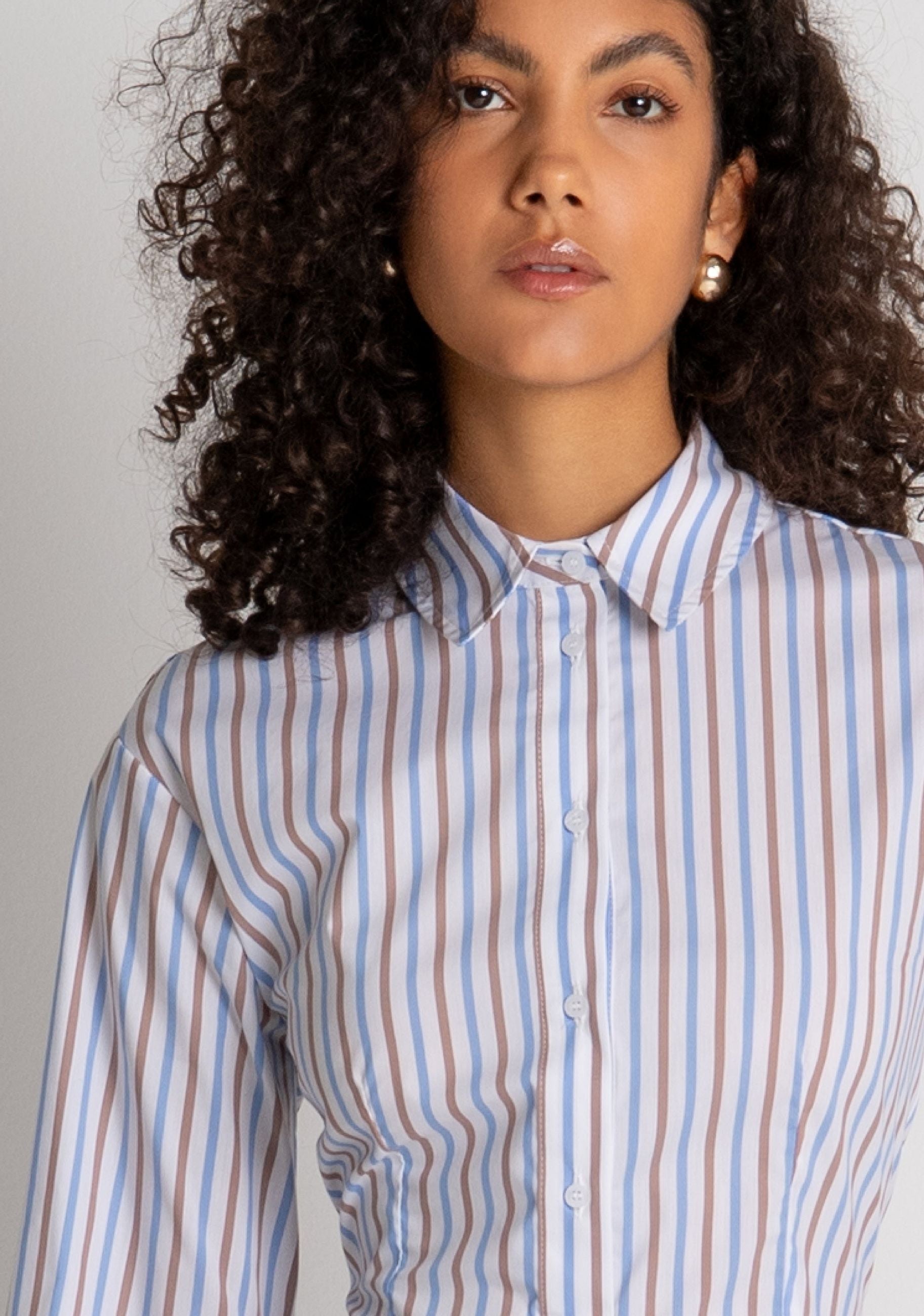 Fracomina - Camicia regular a righe multicolor - Donna