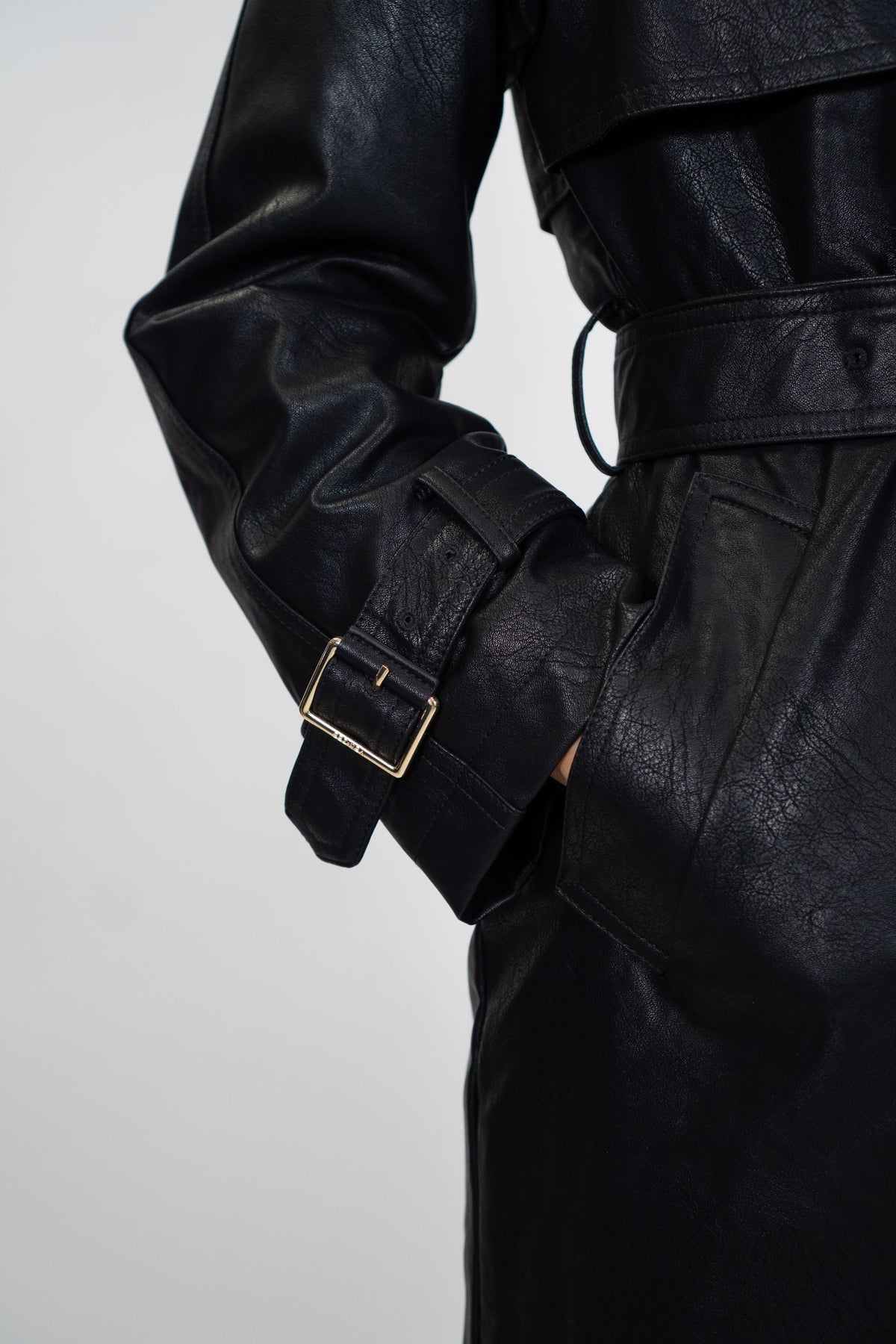 Yes Zee - Trench in tessuto coated con finto gilet rimovibile - Donna
