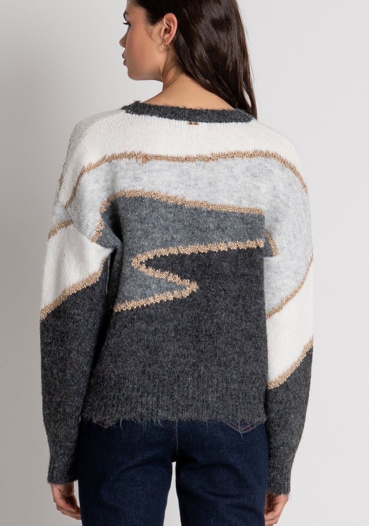 Fracomina - Maglia regular in jacquard - Donna