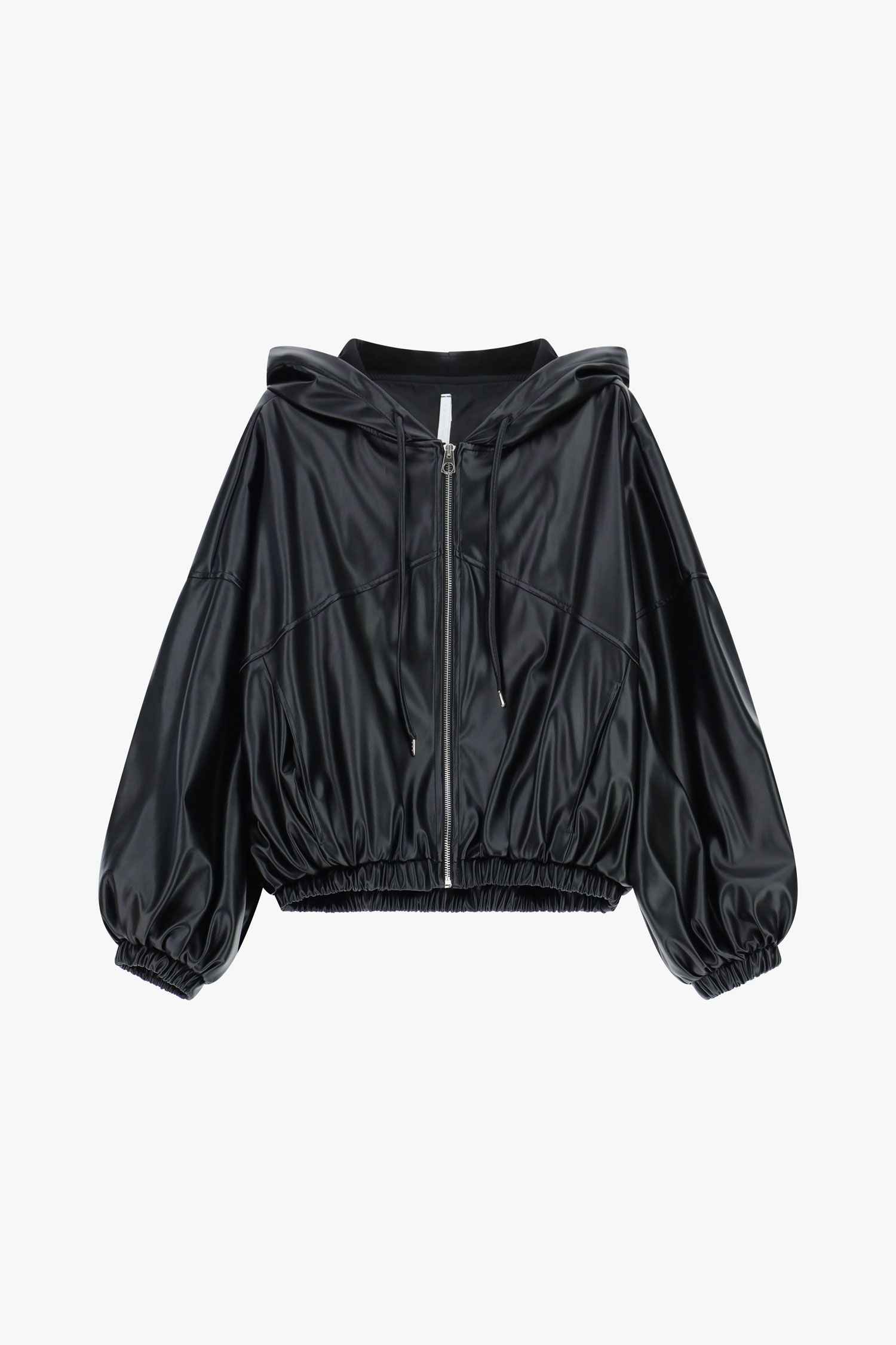 Bomber con cappuccio oversize in similpelle Donna - Imperial