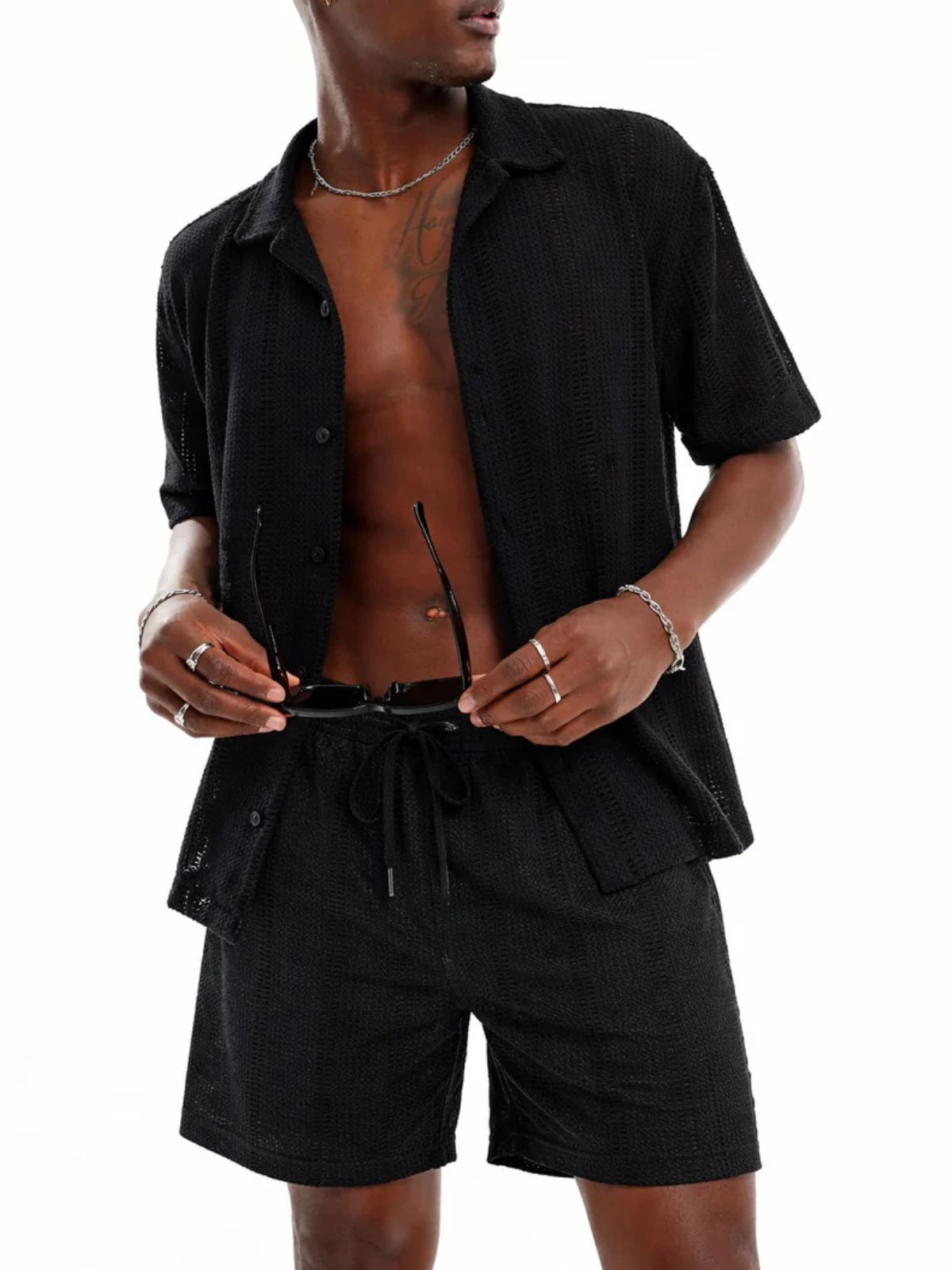 Markup - Completo short + cardigan - Uomo
