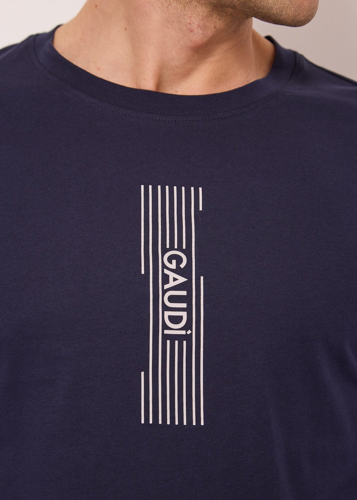 Gaudì - T-shirt maniche lunghe con logo verticale - Uomo