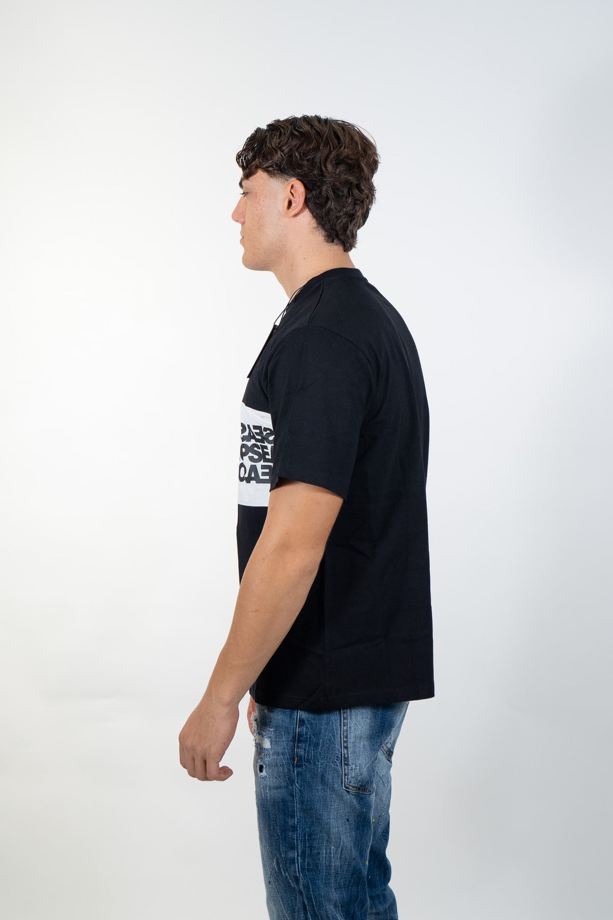 Ds2 - T-shirt con fascia logo - Uomo