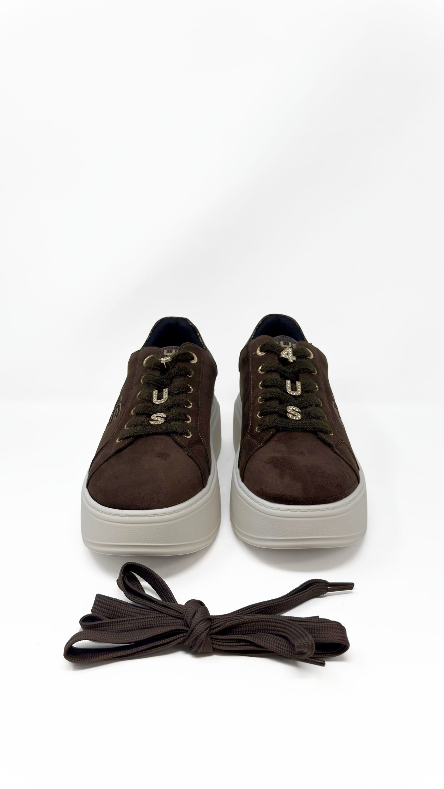 4US Paciotti - Sneakers Platform con Dettagli Effetto Rettile - Donna