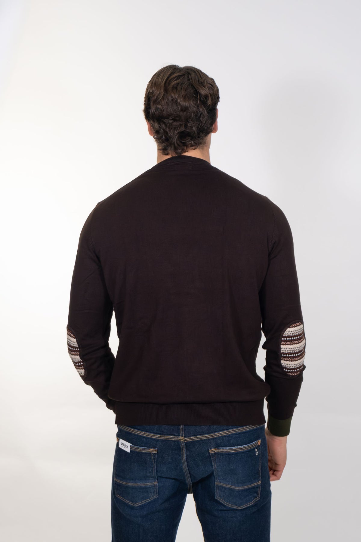 Markup - Maglia con punto quadrato e toppe - Uomo