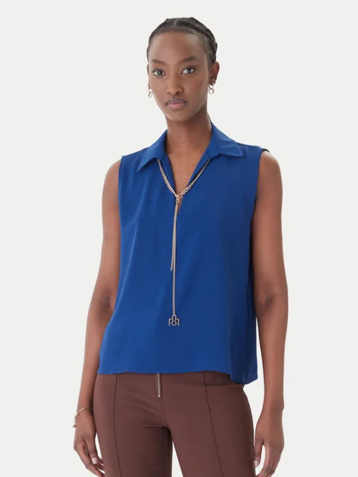 Rinascimento - Canotta smanicata georgette - Donna