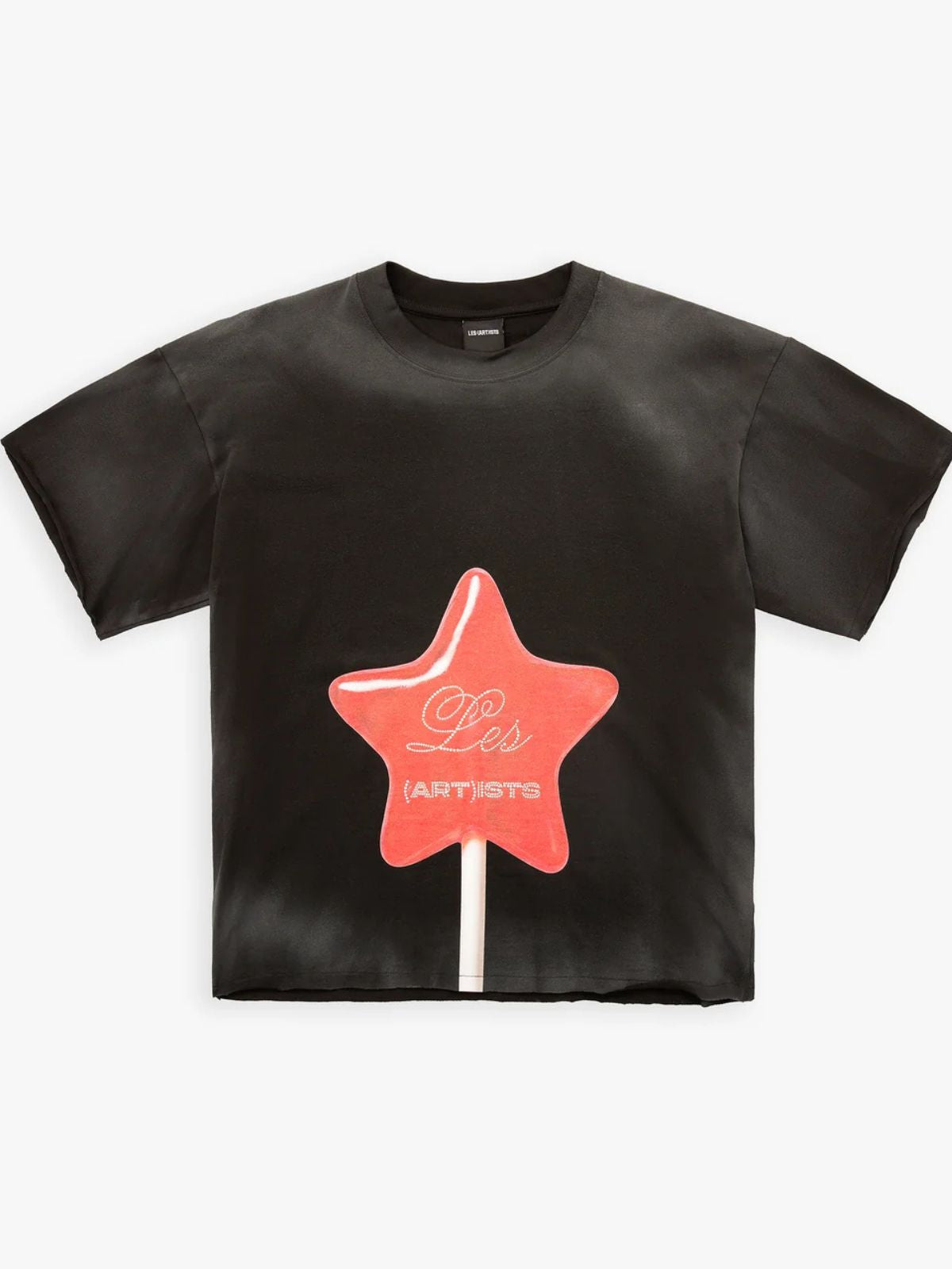 Les (Art)ist - T-Shirt M/M Boxy Fit 100% Cotone Star Candy Black - Unisex adulto