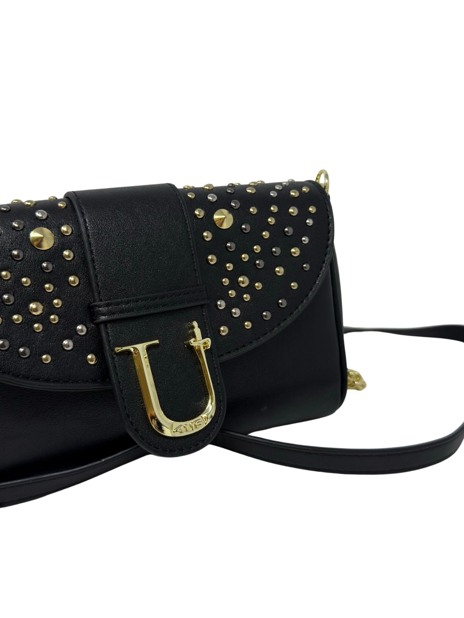 4US Paciotti - Borsa con tracolla a catena e borchie - Donna