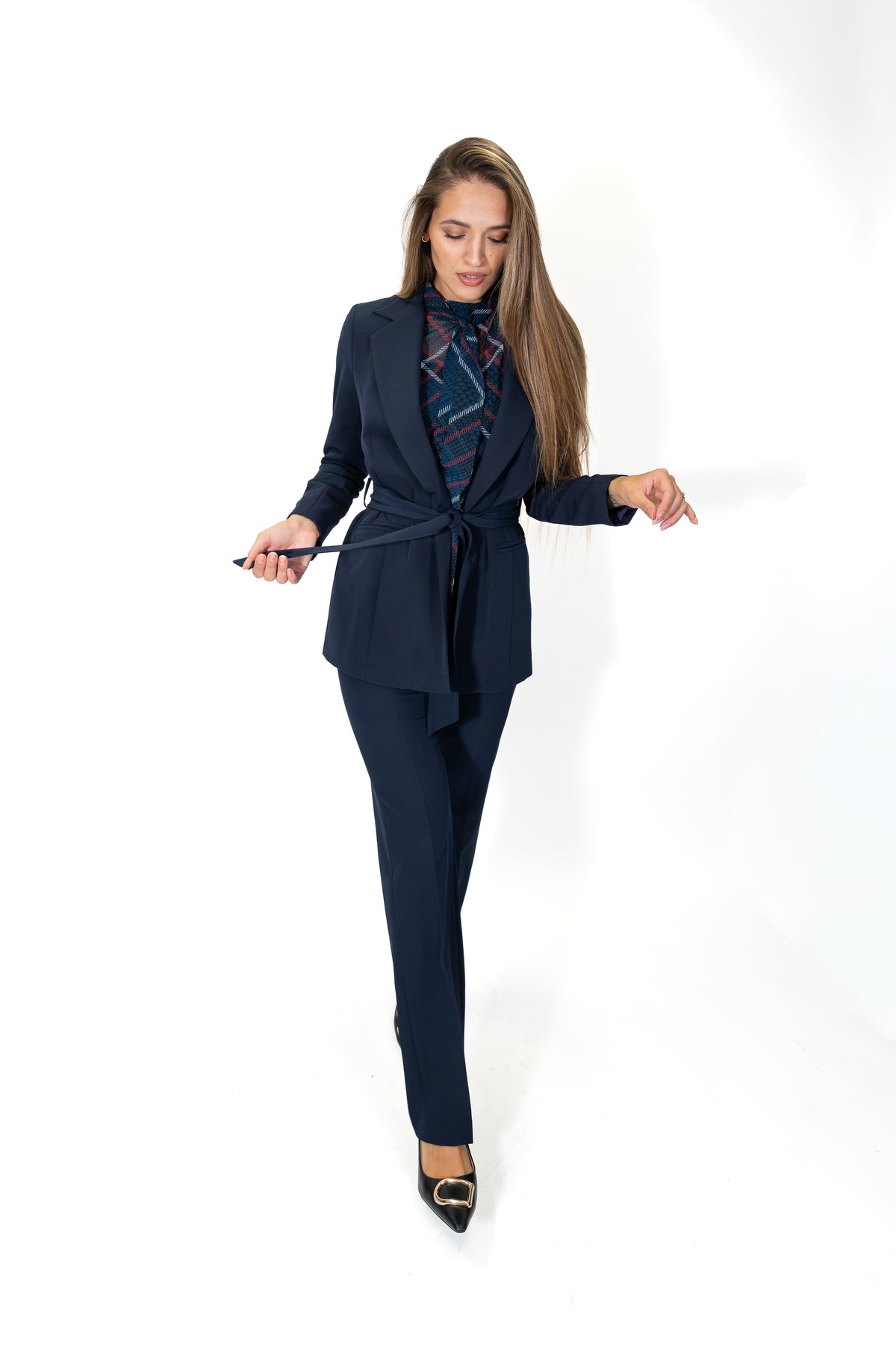 Fracomina - Pantalone regular in tessuto stretch - Donna