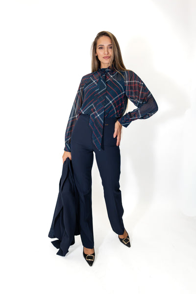 Fracomina - Pantalone regular in tessuto stretch - Donna