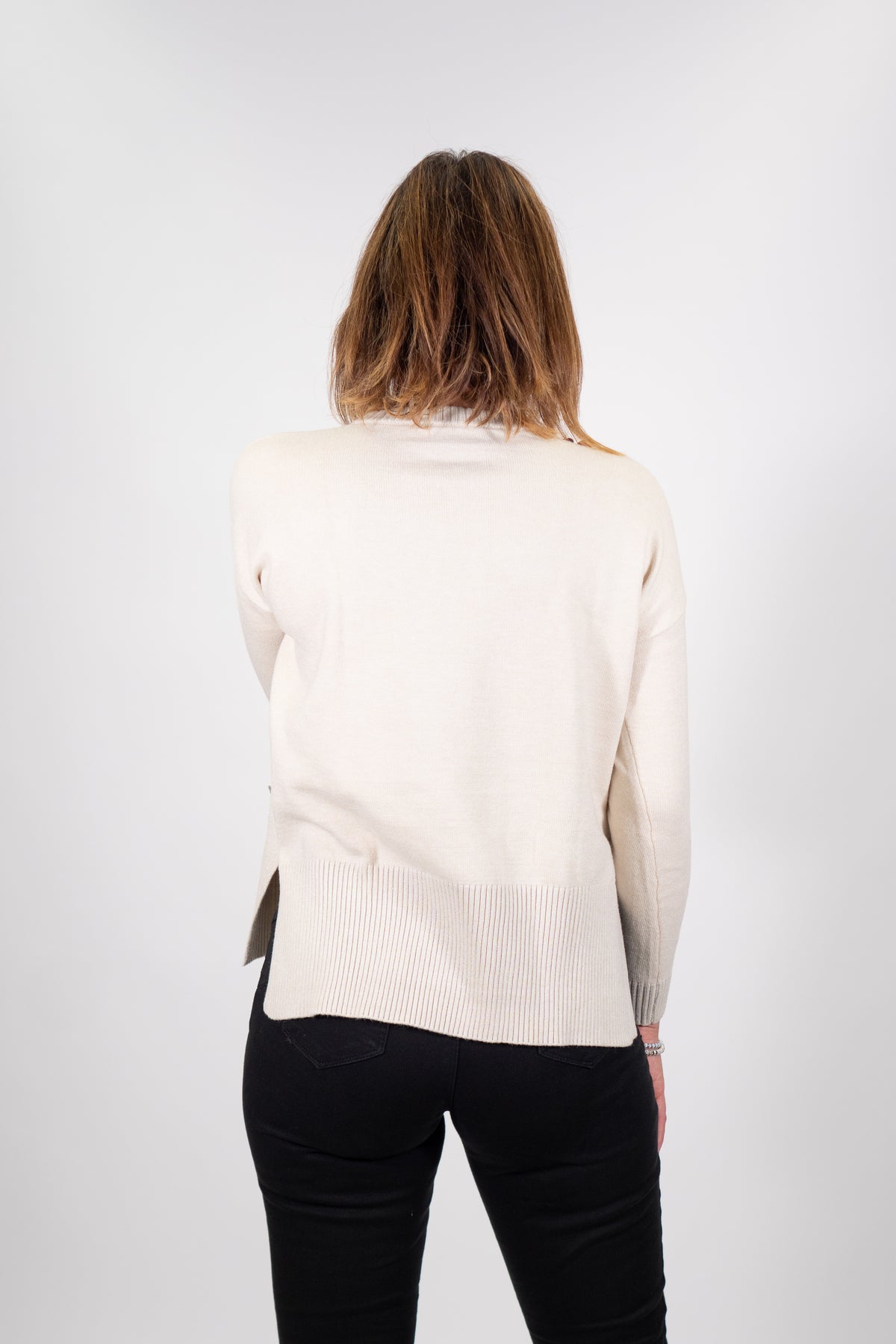 Fresh Flower - Maglia Girocollo Manica Scesa F.7 - Donna