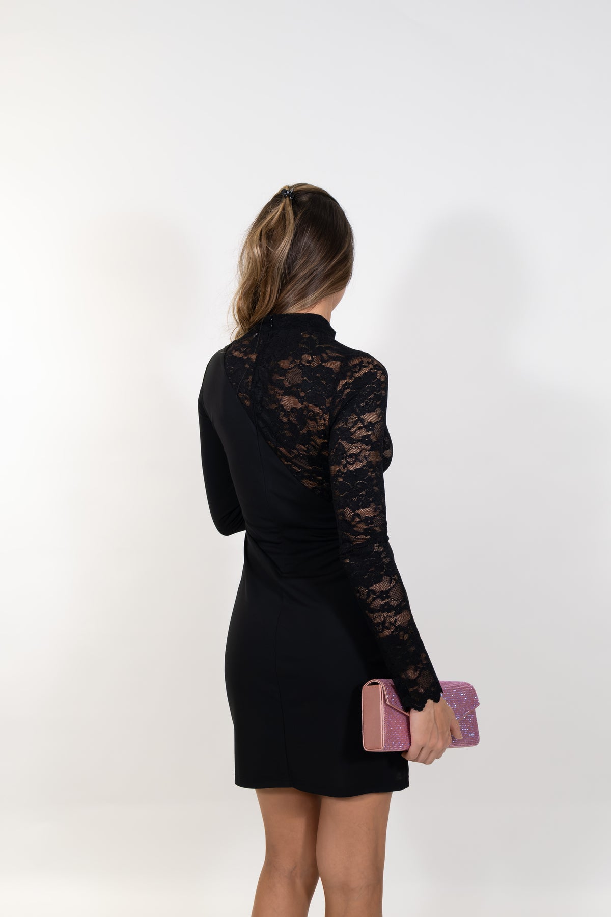 Gaudì - Abito corto con scollo in pizzo - Donna