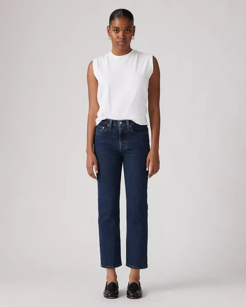 Levi's - 501 Original Cropped Salsa Stonewashed - Donna
