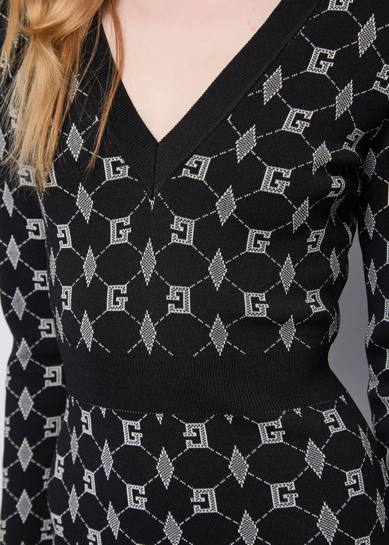 Abito In Maglia Jacquard M-L Donna - GAUDI FASHION - 521FD13005