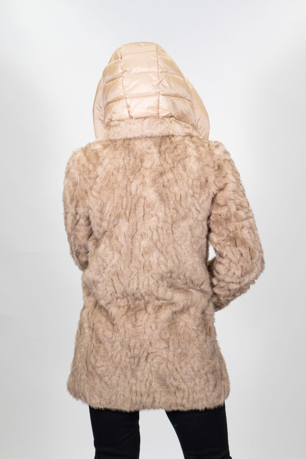 Yes Zee - Cappotto in tessuto effetto peluche - Donna