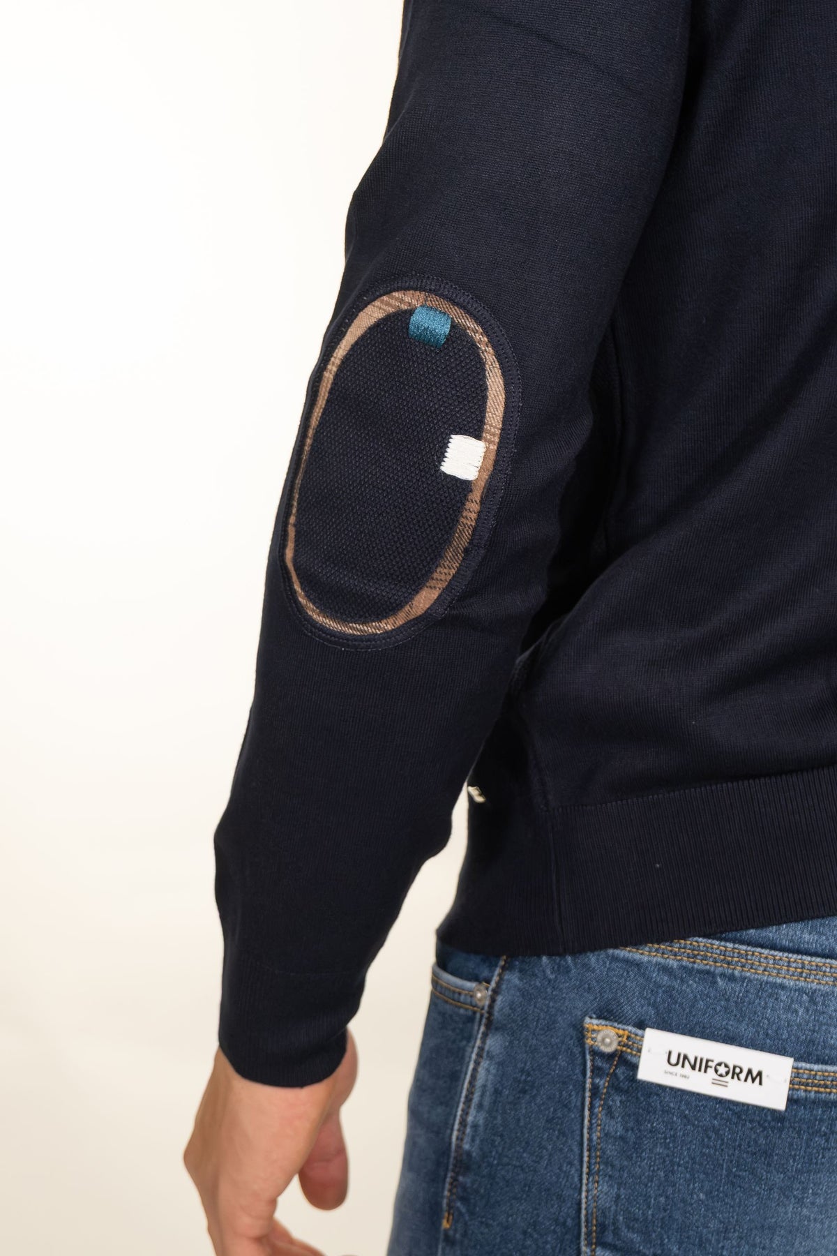 Markup - Maglia girocollo con toppe - Uomo