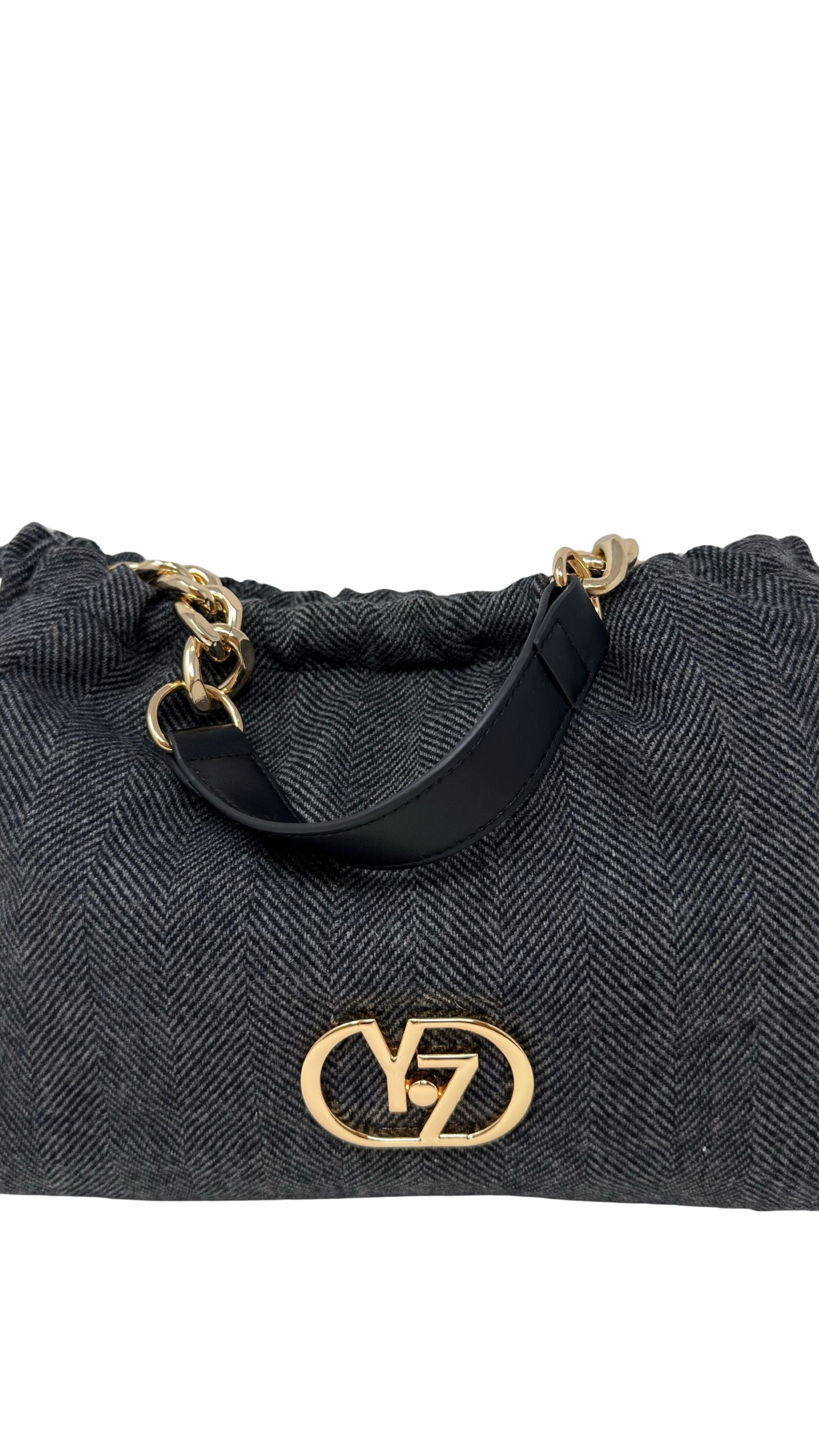 Yes Zee - Borsa A Spalla Con Catena E Arricciatura - Donna