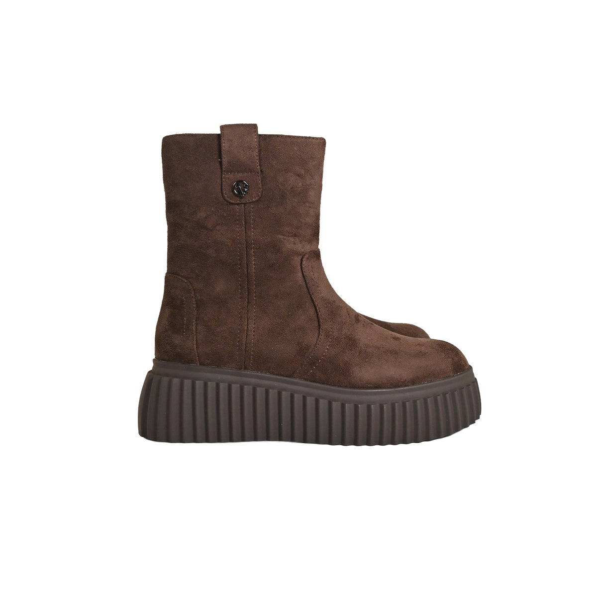 Gold&Gold - Stivaletto platform effetto camoscio - Donna