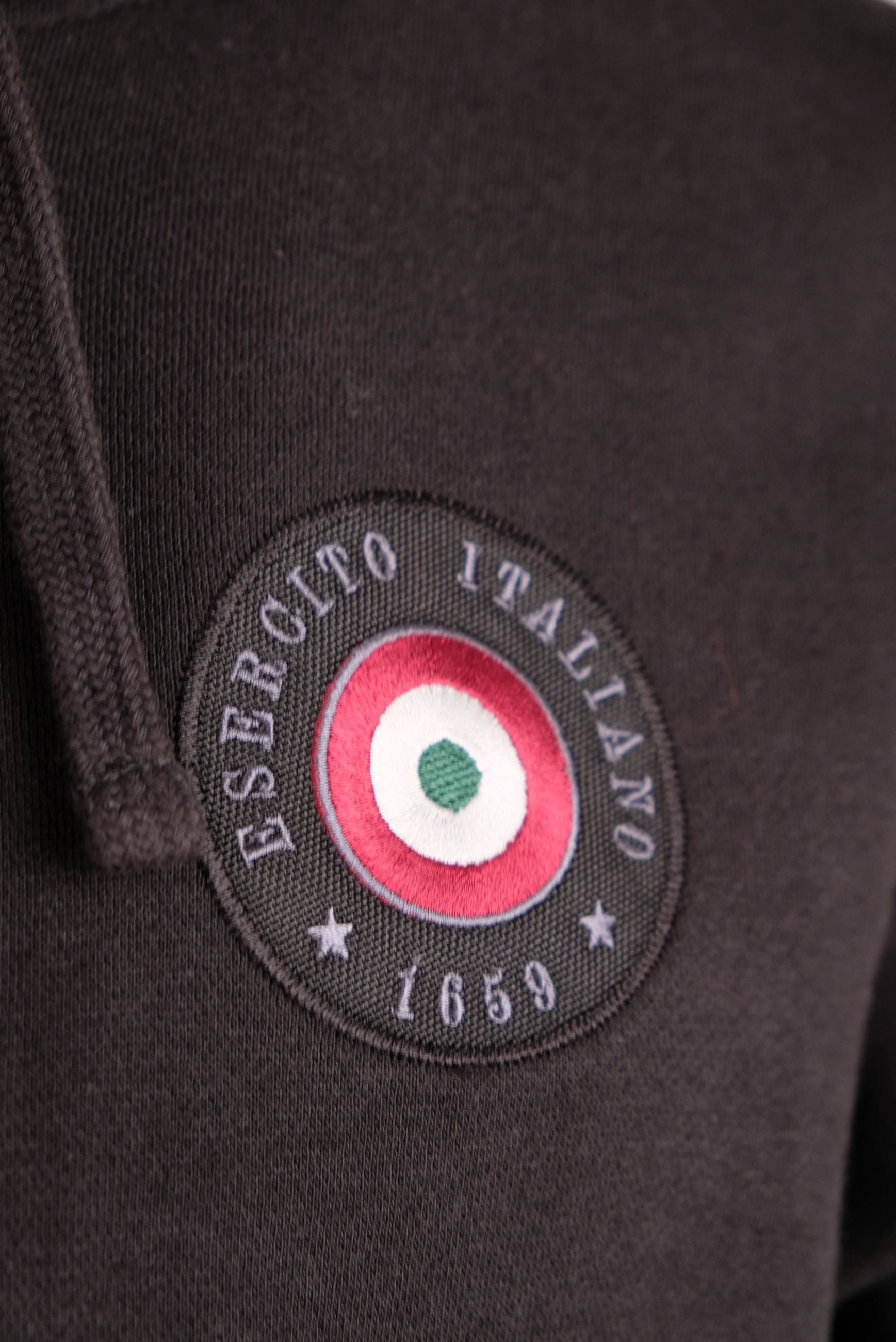 Felpa zip con cappuccio Uomo - Esercito