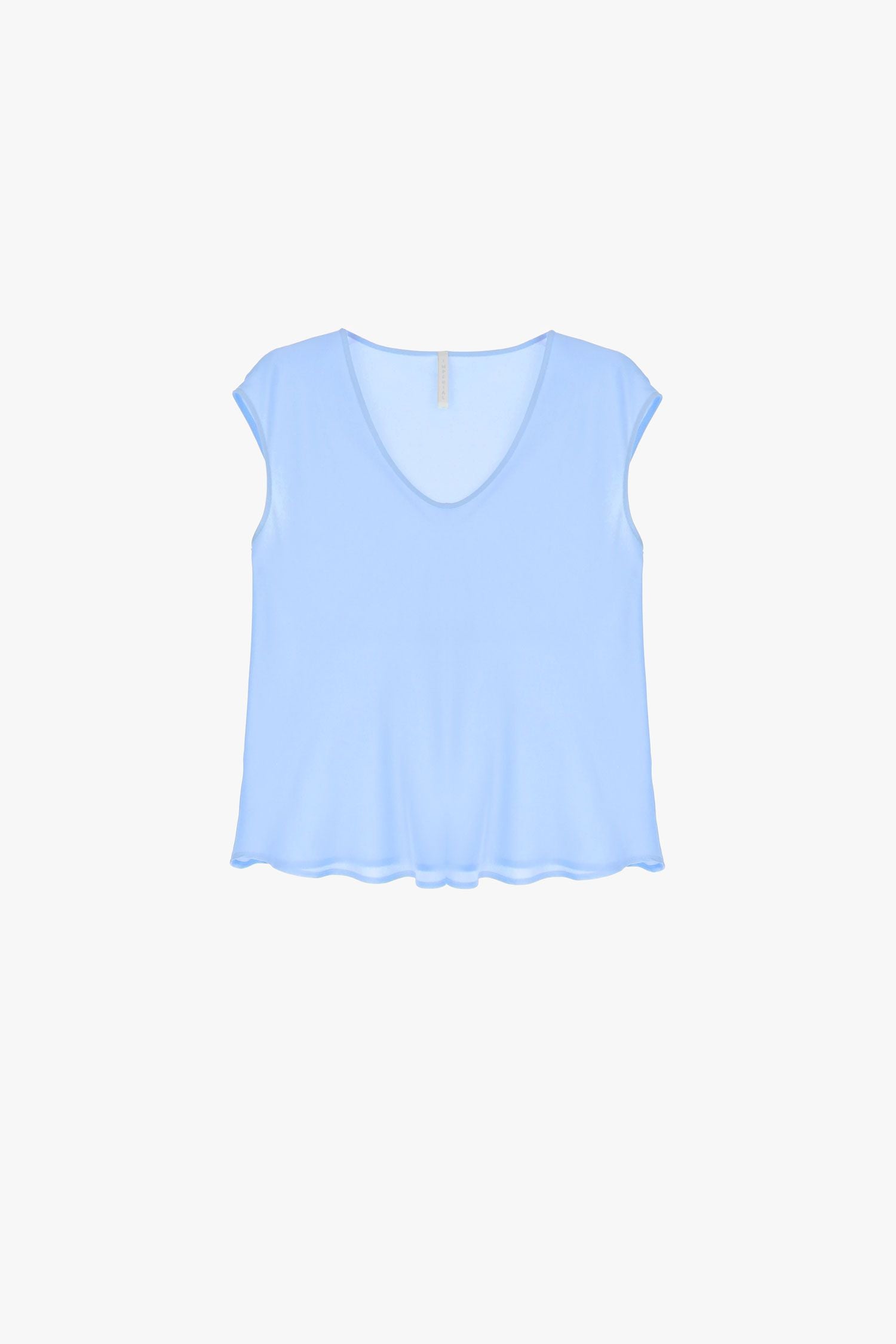 Imperial - Top fluido smanicato con scollo a v - Donna