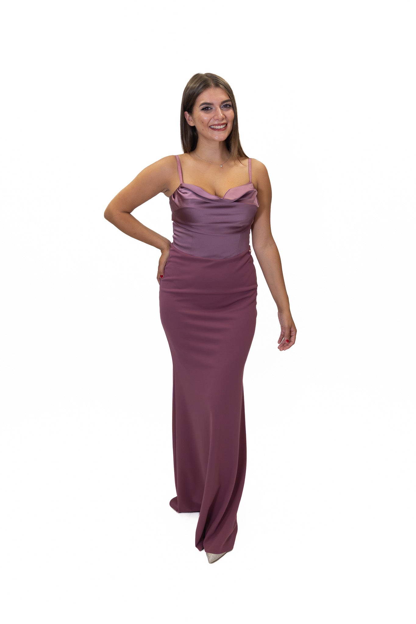 Rinascimento - Abito lungo corpetto satin - Donna