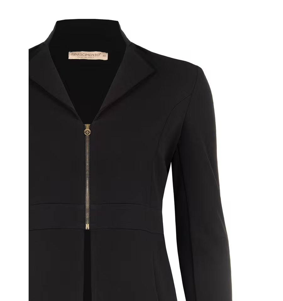 Rinascimento Curvy - Giacca zip in tessuto crepe - Donna