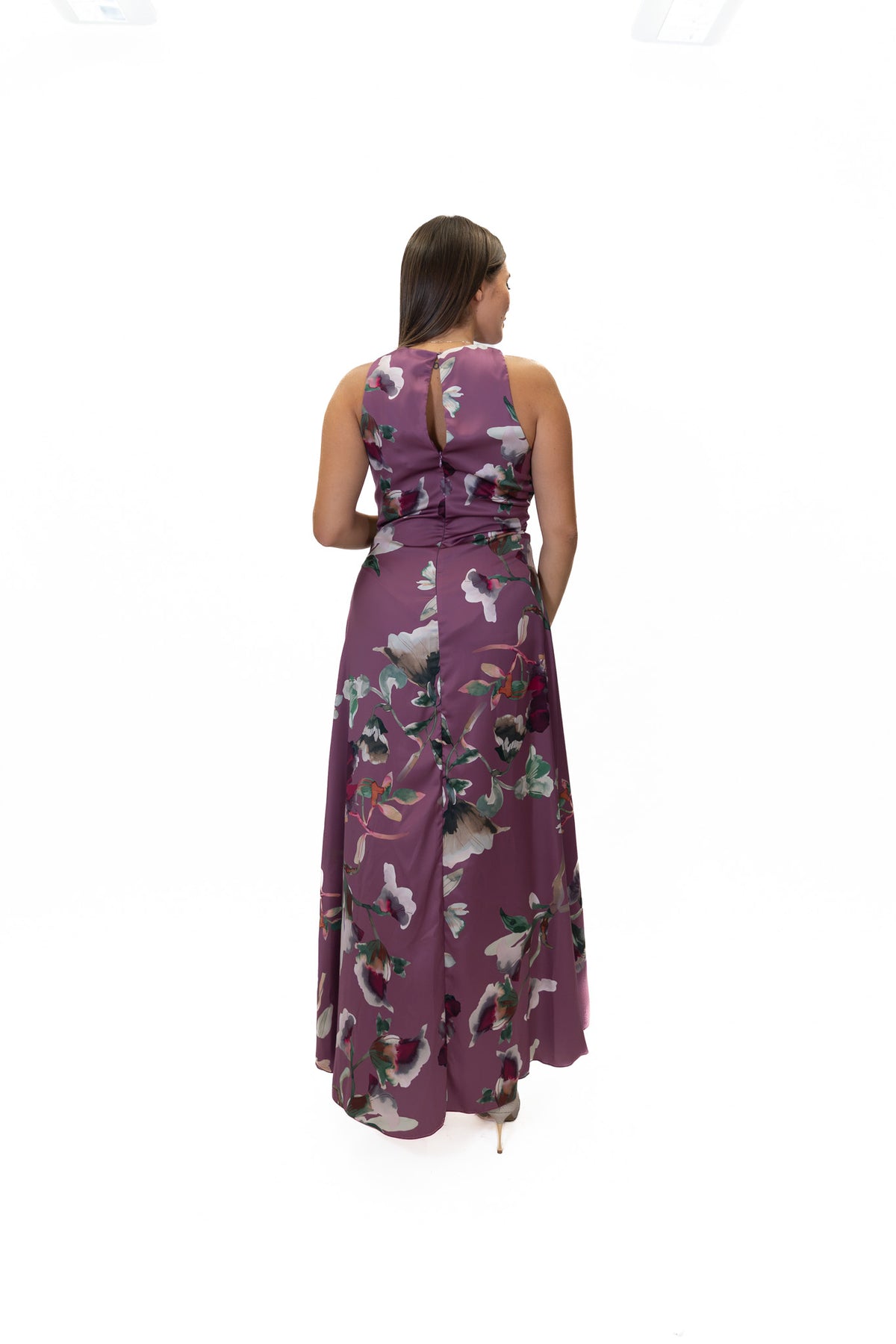 Rinascimento - Abito Lungo Fantasia Floreale - Donna