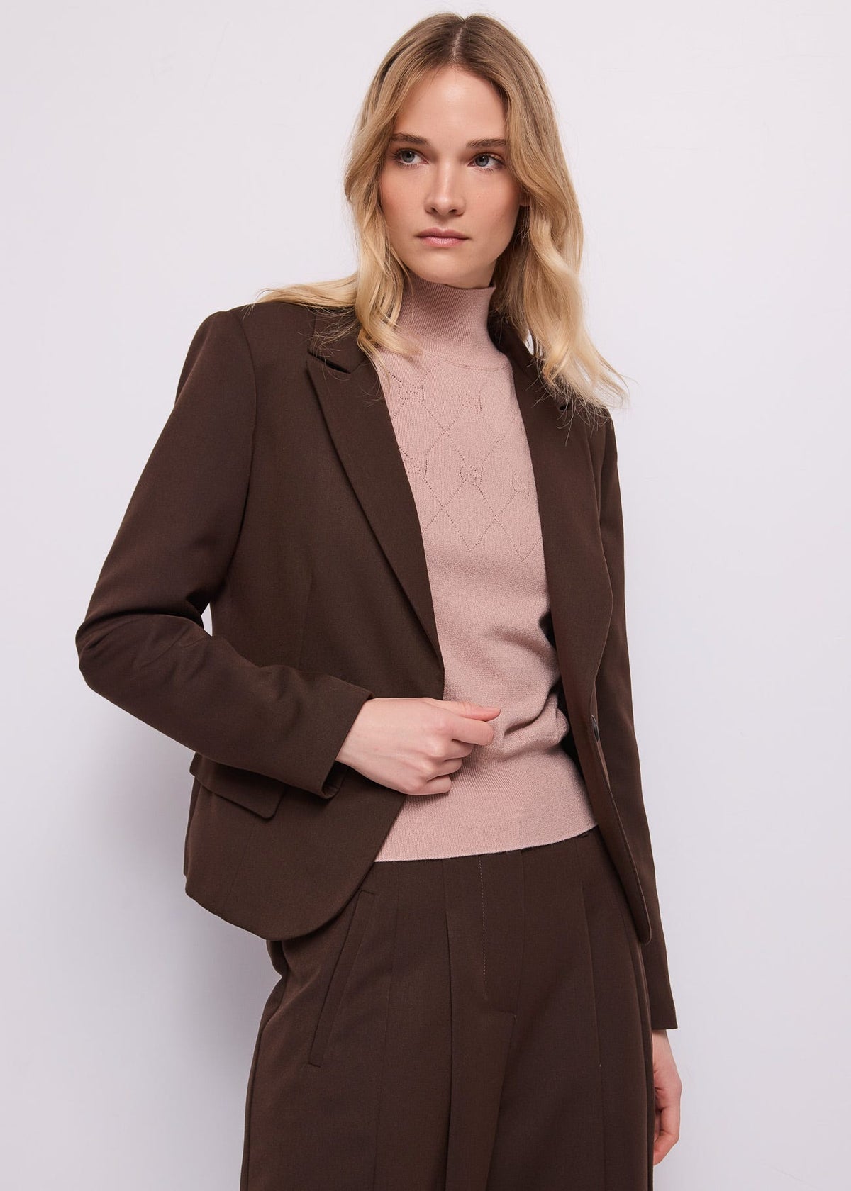 Gaudì - Blazer cropped in viscosa elasticizzata - Donna