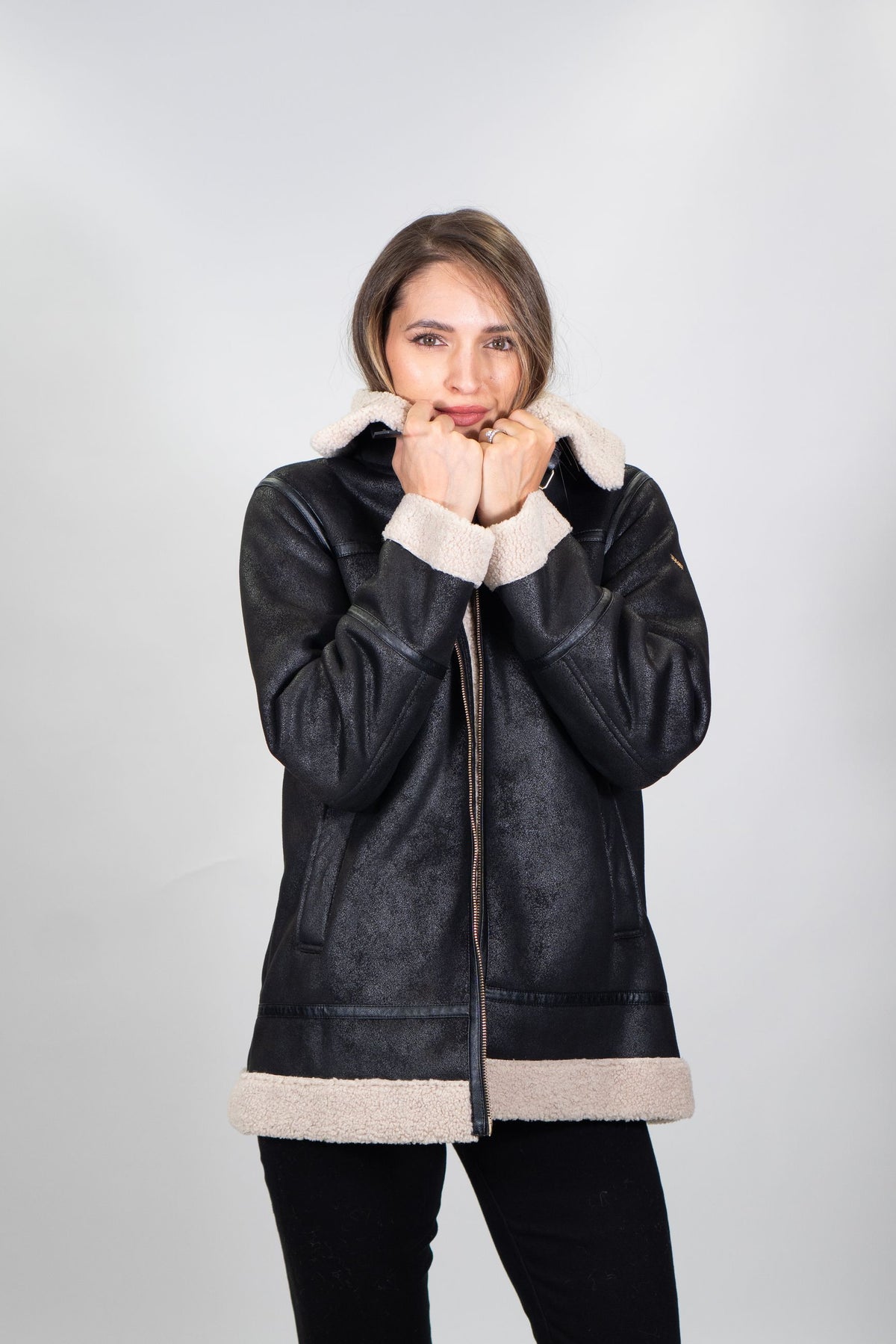 Yes Zee - Cappotto Soft Teddy - Donna