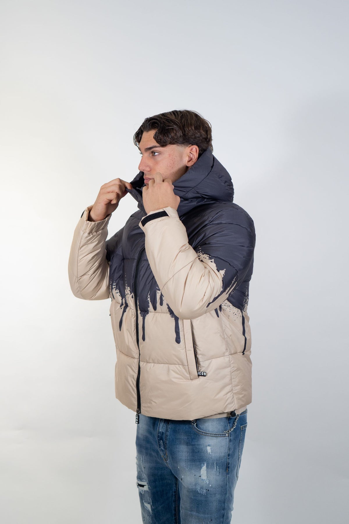 Icon - Giubbotto Con Colature - Uomo