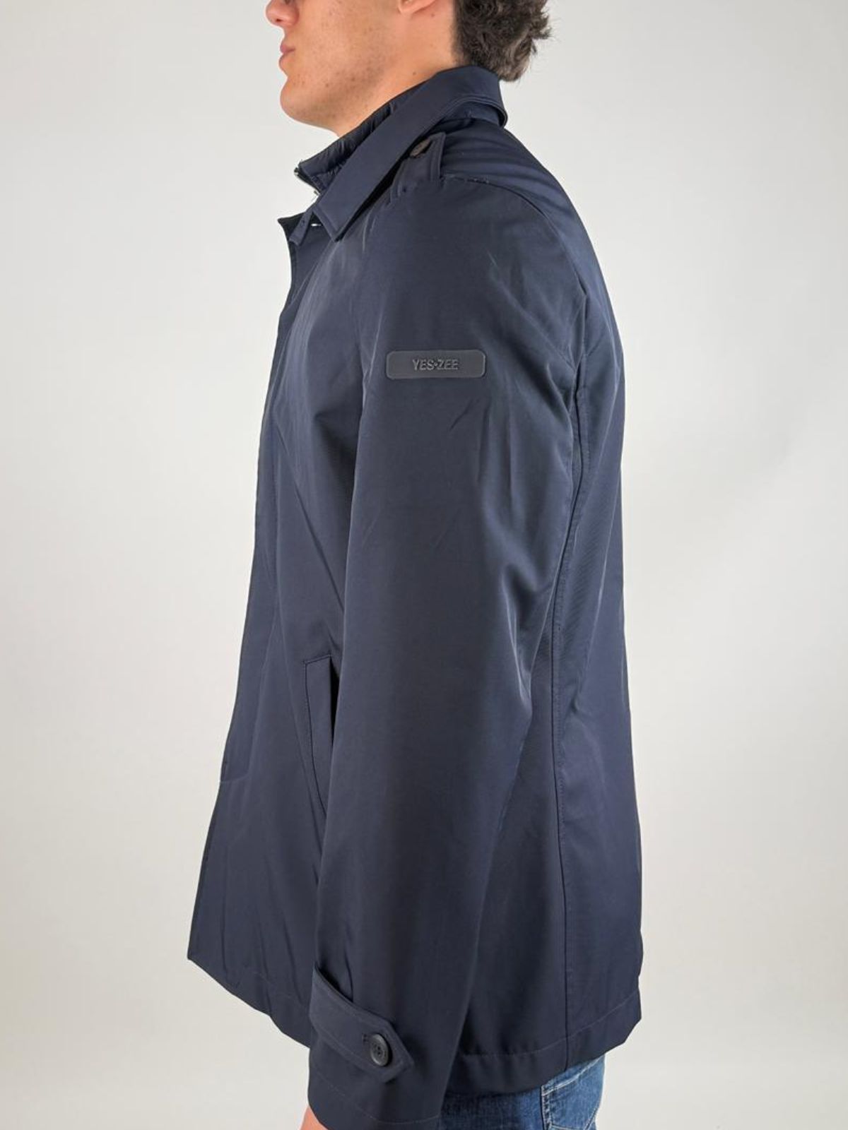 Yes Zee - Cappotto  Con Finto Gilet Staccabile - Uomo