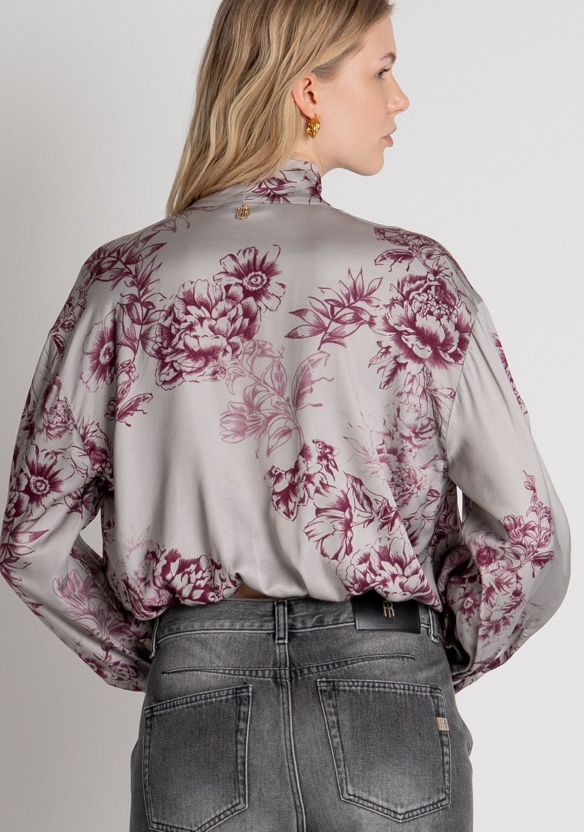 Fracomina - Blusa cropped in fantasia floreale - Donna